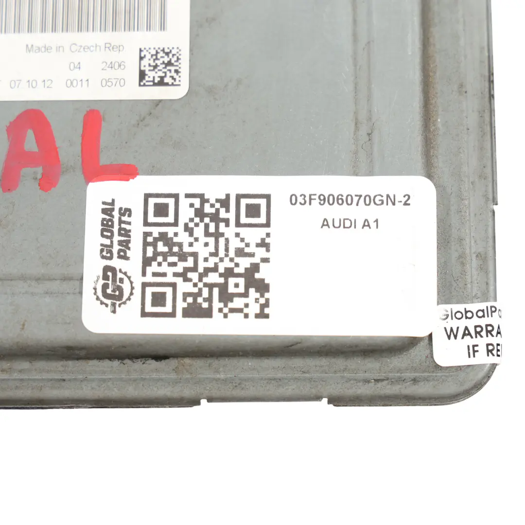 Audi A1 8X 1.2 TFSI CBZA 86HP Engine Control ECU Kit 03F906070GN Manual