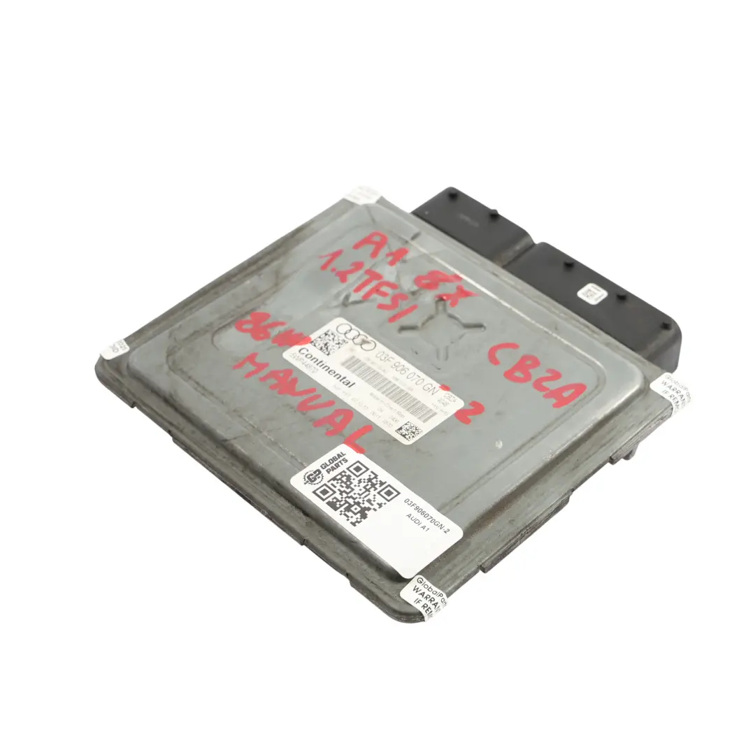 Audi A1 8X 1.2 TFSI CBZA 86HP Engine Control ECU Kit 03F906070GN Manual