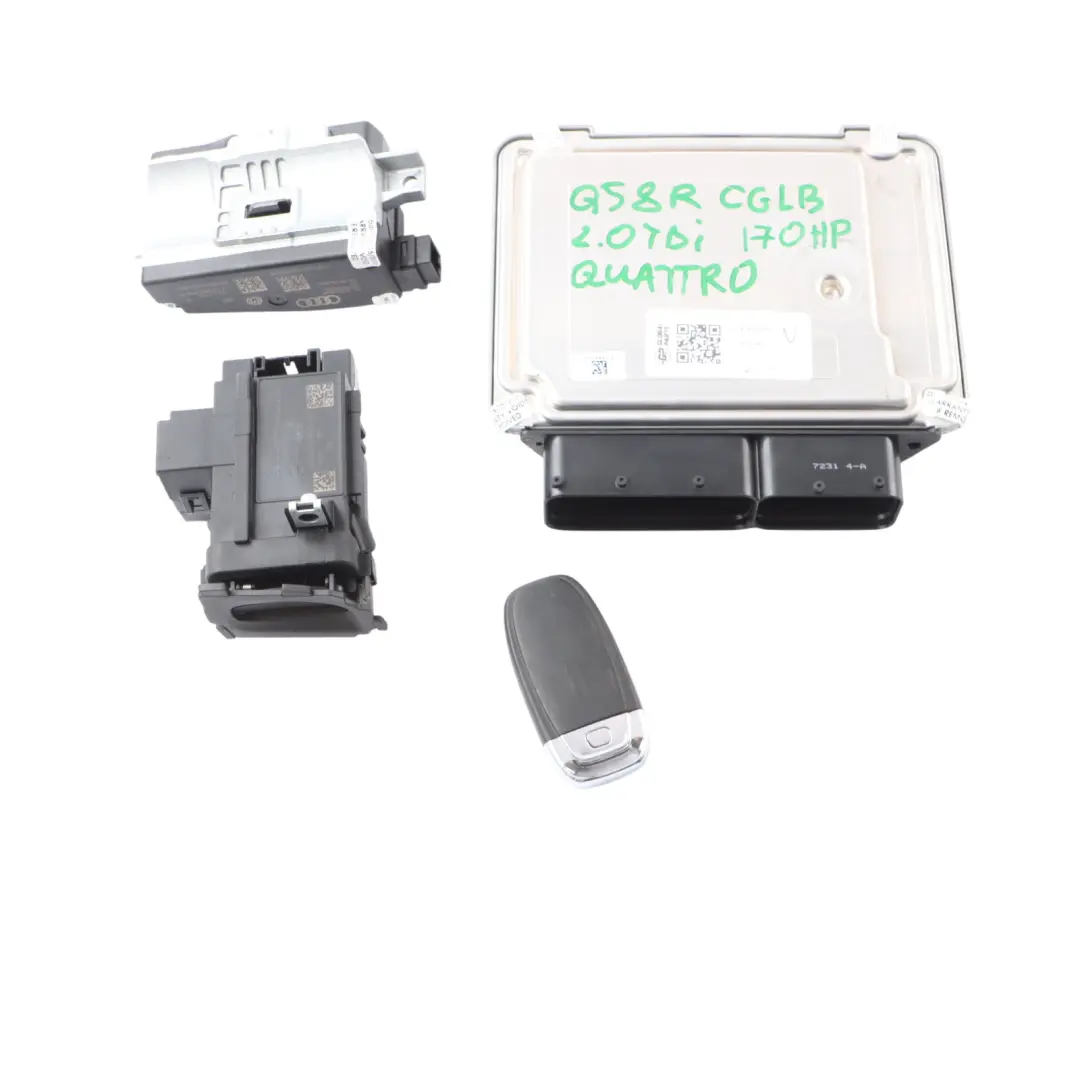 Audi Q5 8R CGLB 2.0 TDI 170HP Quattro Engine Control ECU Kit 03L906018ML Manual