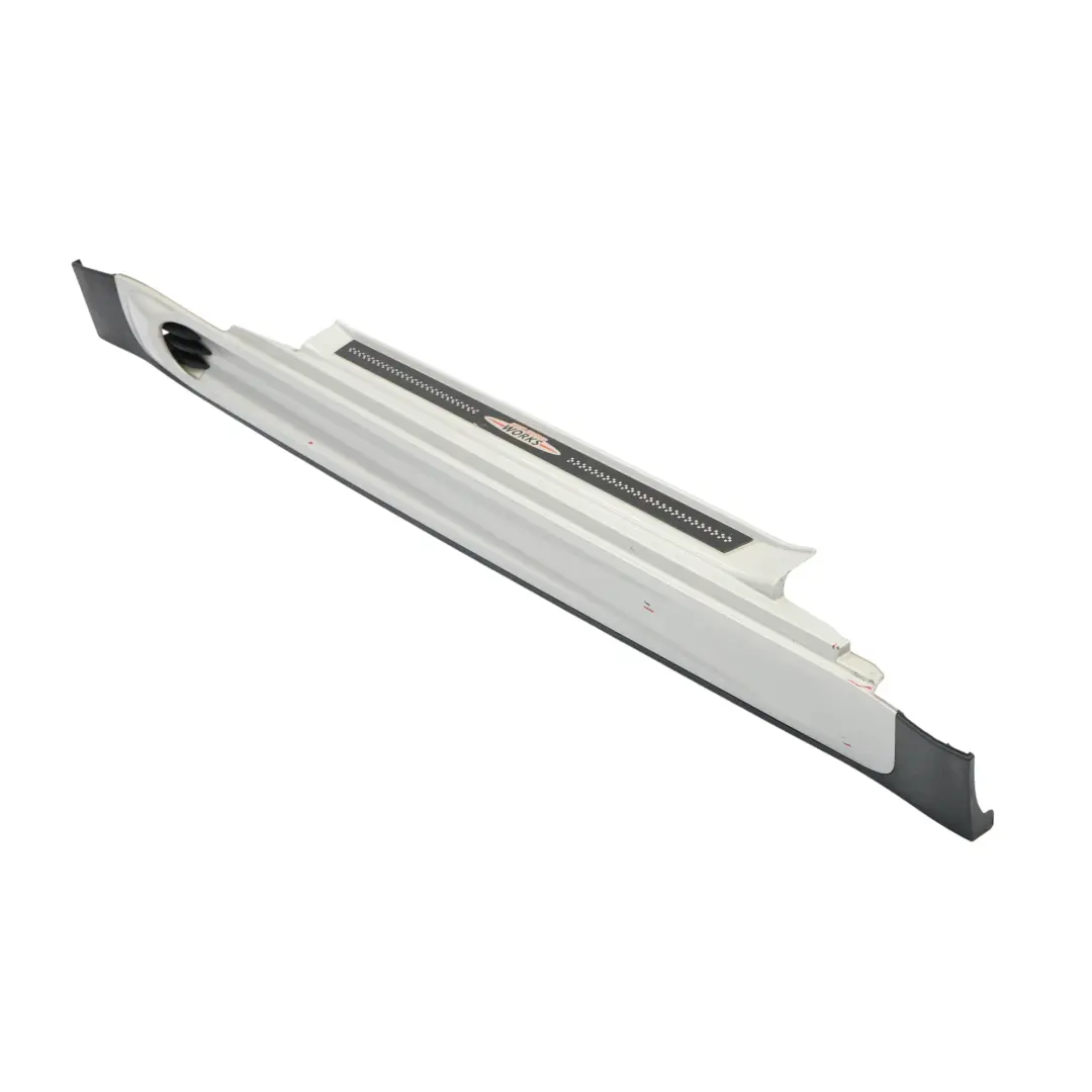 Side Skirt Mini R56 R57 JCW Right Door Sill O/S White Silver Metallic - A62 