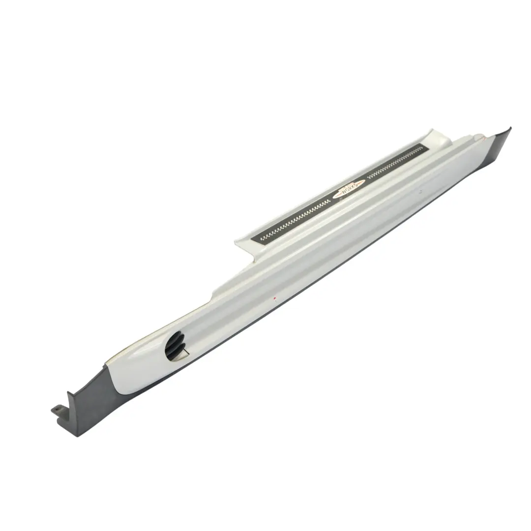 Side Skirt Mini R56 R57 JCW Right Door Sill O/S White Silver Metallic - A62 