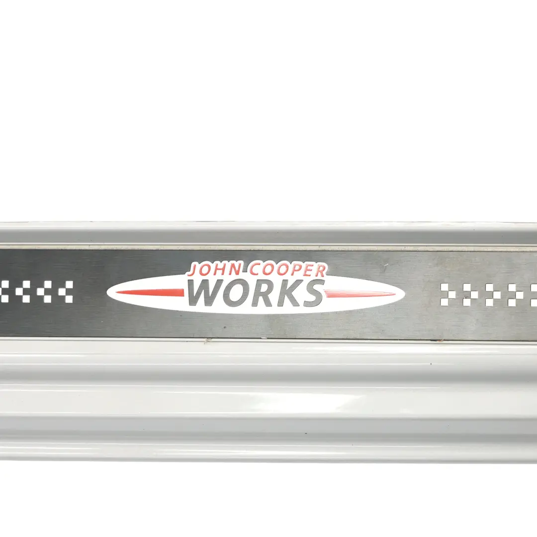 Side Skirt Mini R56 R57 JCW Left Door N/S Sill Trim White Silver Metallic - A62 