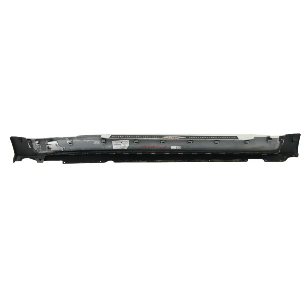 Side Skirt Mini R56 R57 JCW Left Door N/S Sill Trim White Silver Metallic - A62 
