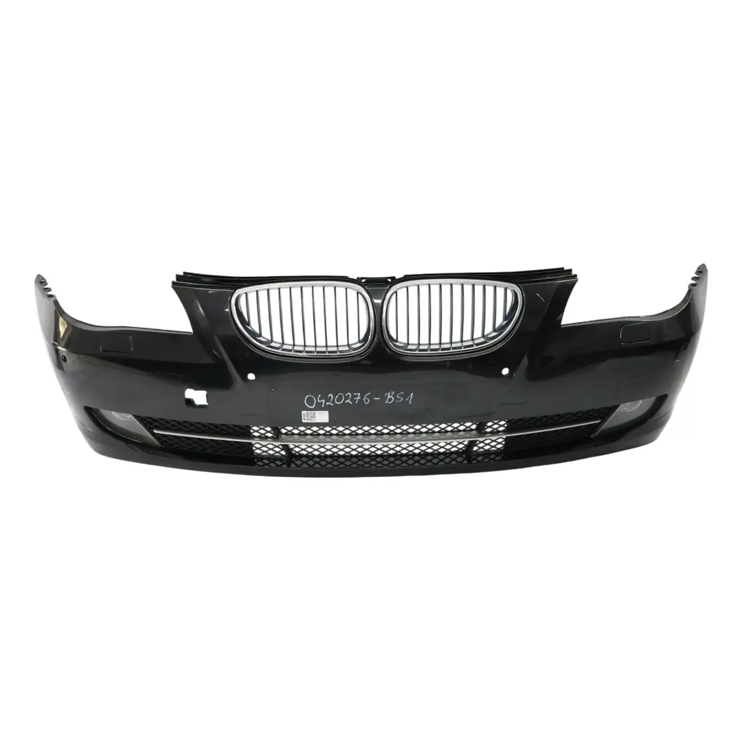 BMW E60 LCI Front Bumper Trim Panel Covering Black Sapphire Metallic - 475