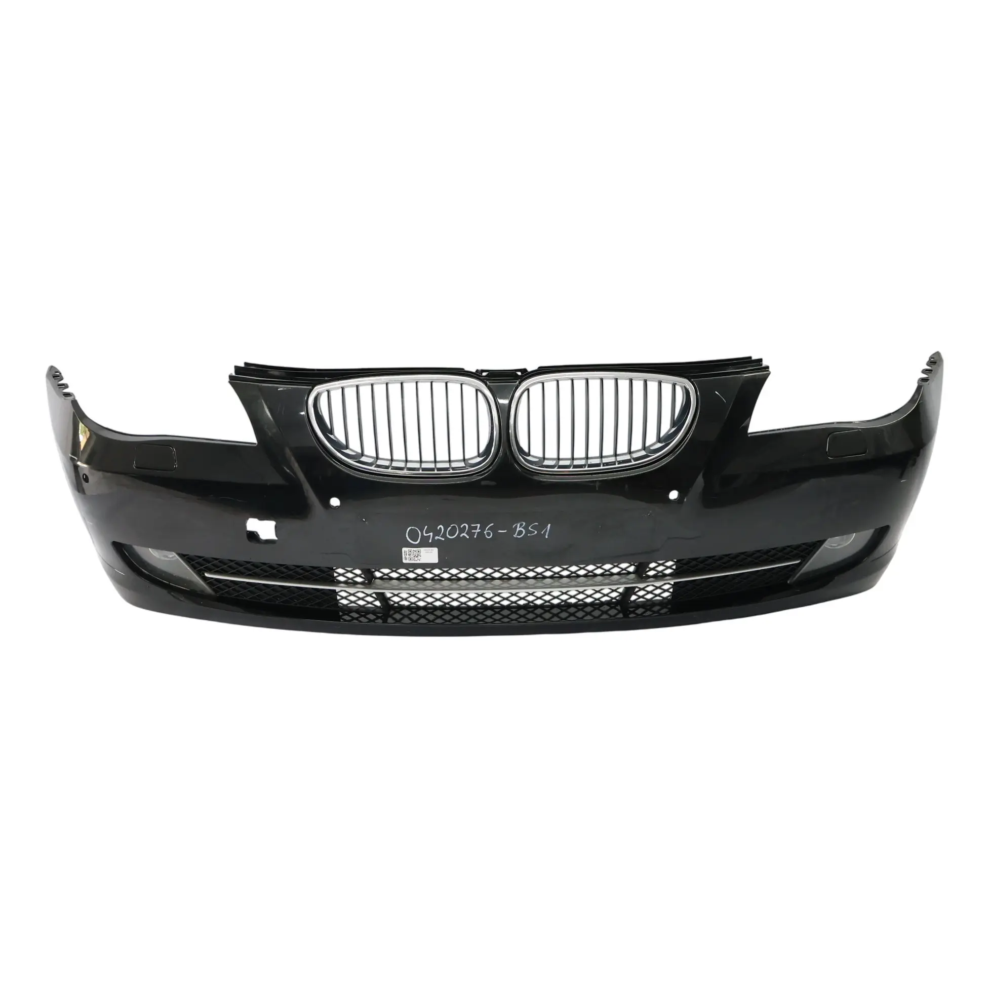 BMW E60 LCI Front Bumper Trim Panel Covering Black Sapphire Metallic - 475