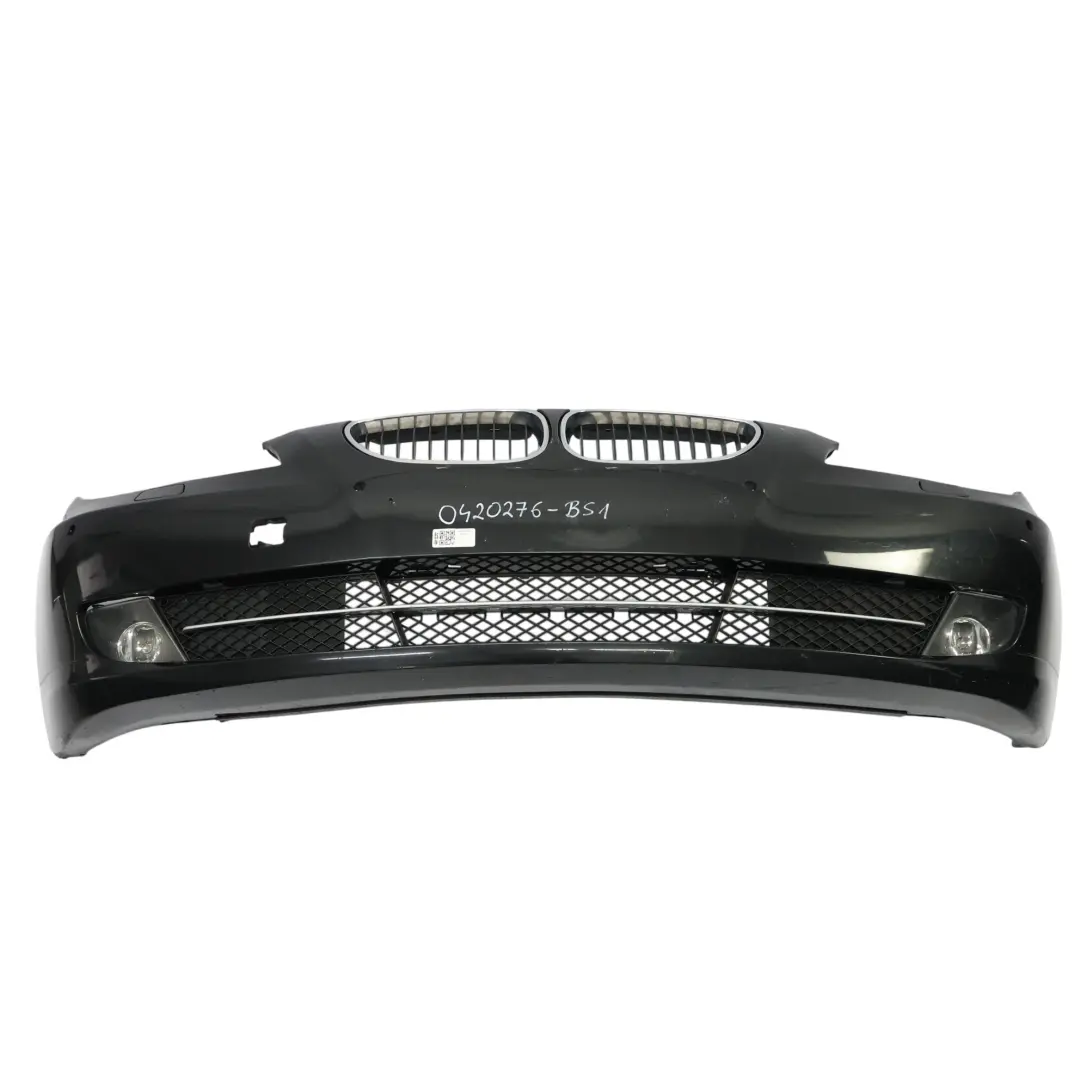BMW E60 LCI Front Bumper Trim Panel Covering Black Sapphire Metallic - 475
