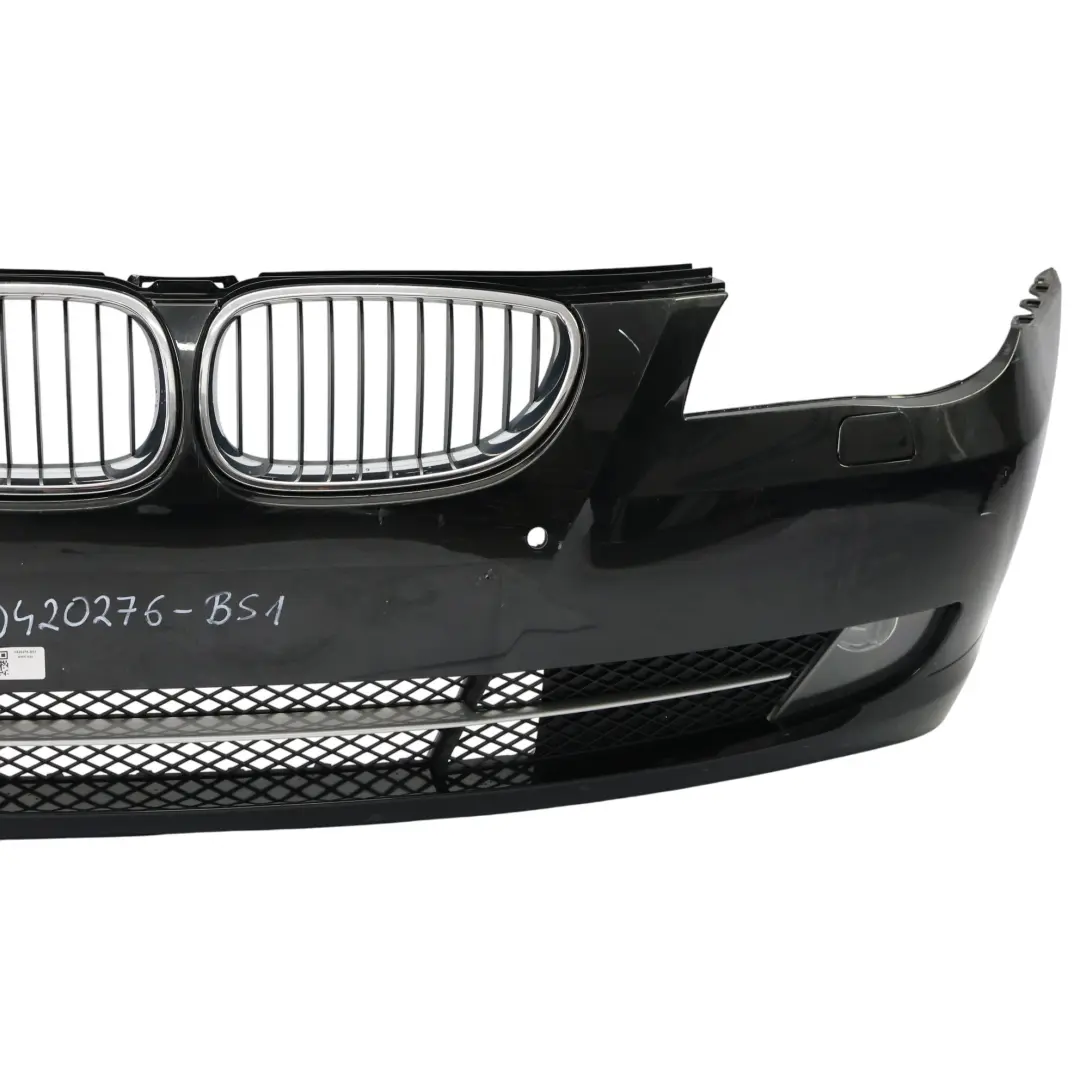 BMW E60 LCI Front Bumper Trim Panel Covering Black Sapphire Metallic - 475