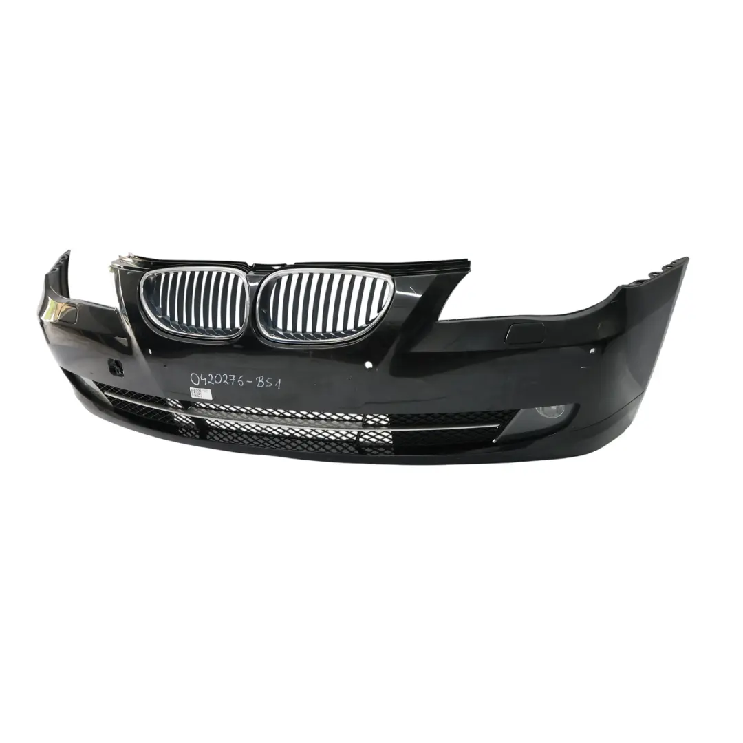 BMW E60 LCI Front Bumper Trim Panel Covering Black Sapphire Metallic - 475