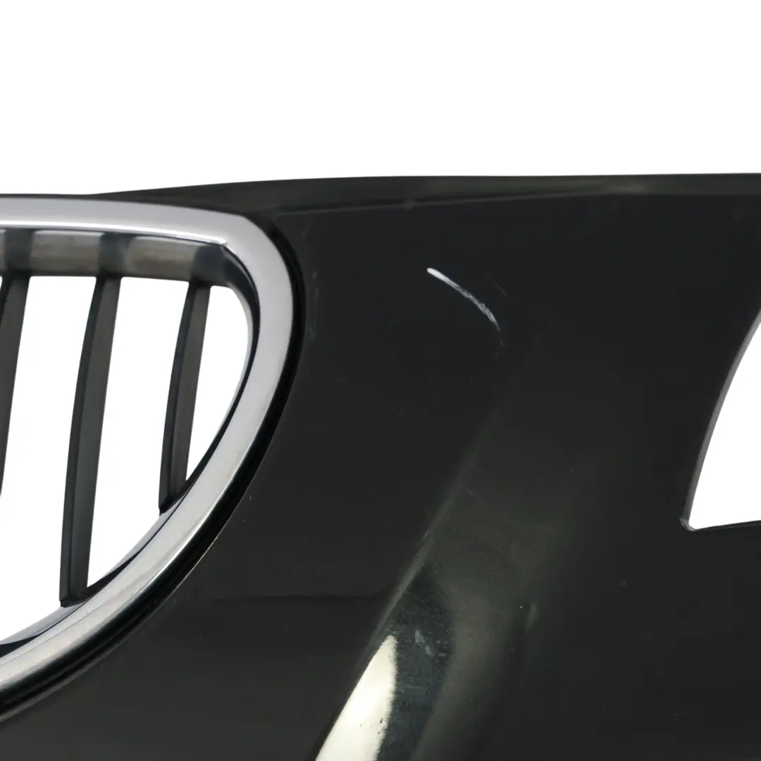 BMW E60 LCI Front Bumper Trim Panel Covering Black Sapphire Metallic - 475