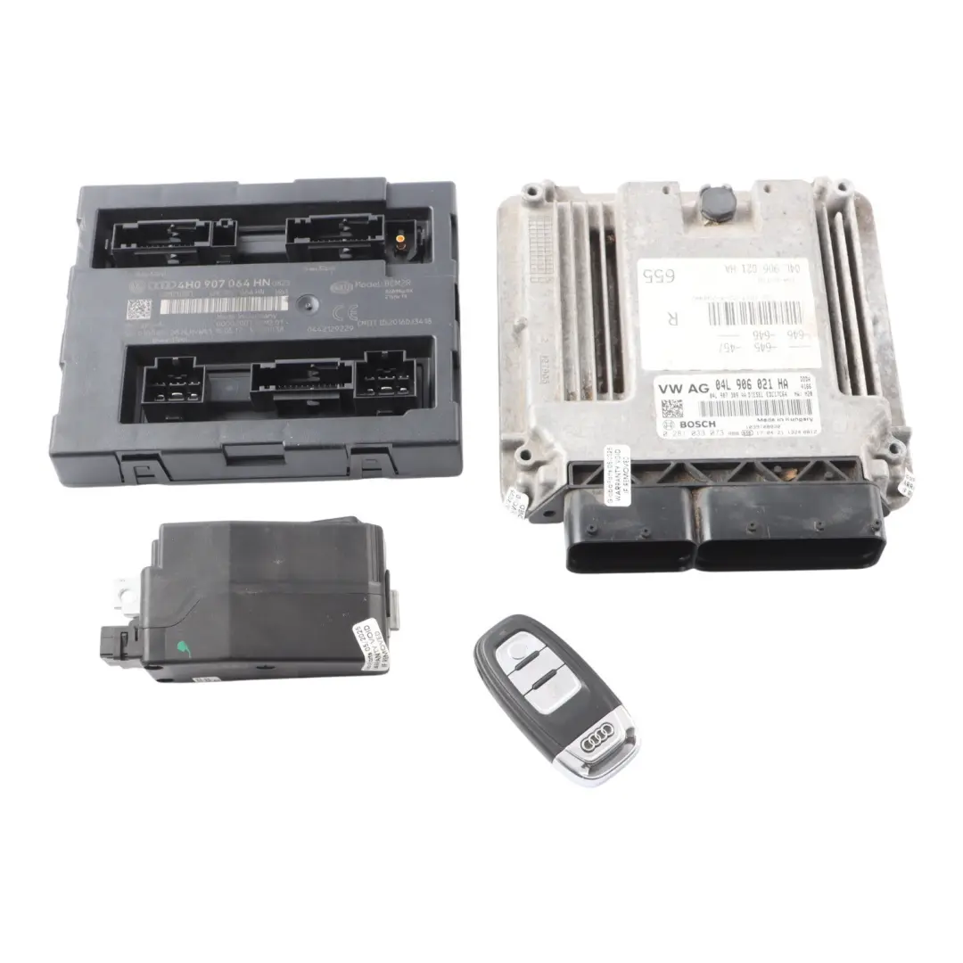 Audi A6 C7 2.0 TDI DDDA 190HP Engine ECU Kit BCM2R + Key 04L906021HA Automatic