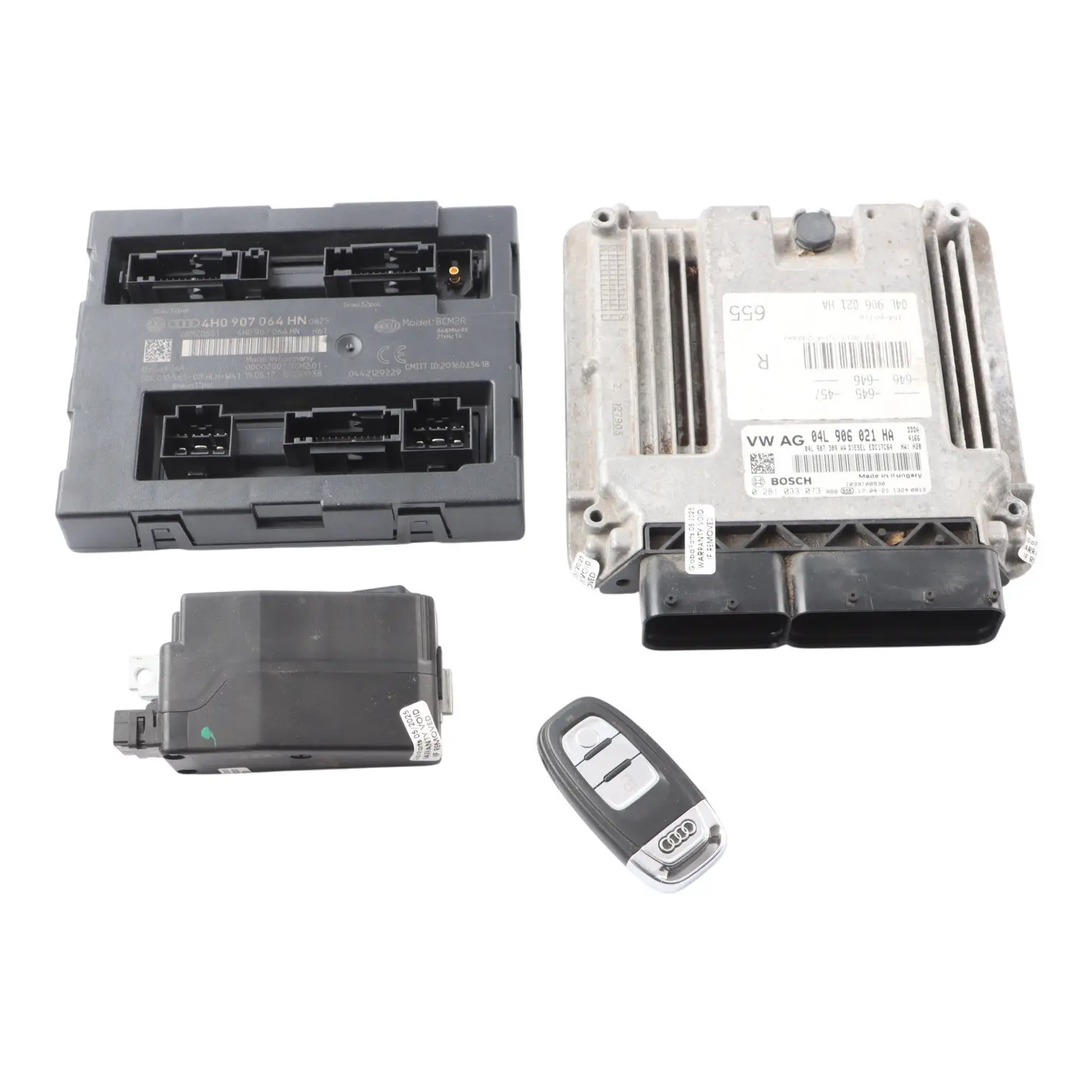 Audi A6 C7 2.0 TDI DDDA 190HP Engine ECU Kit BCM2R + Key 04L906021HA Automatic