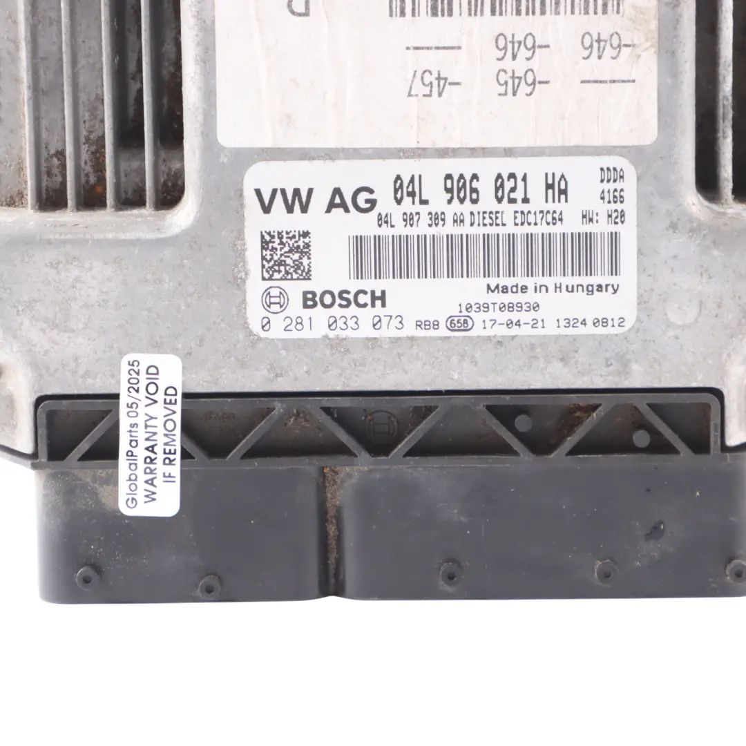 Audi A6 C7 2.0 TDI DDDA 190HP Engine ECU Kit BCM2R + Key 04L906021HA Automatic