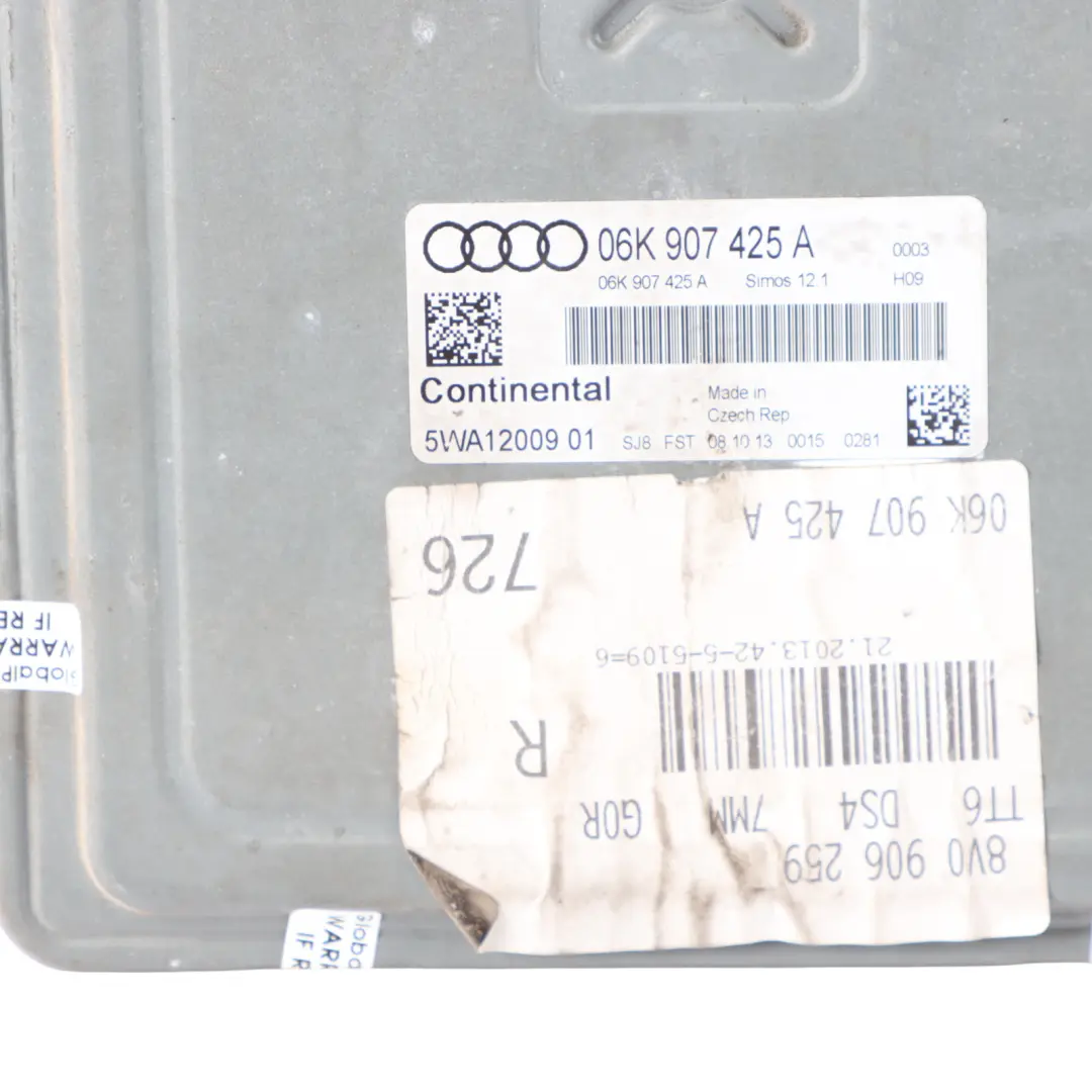 Audi S3 8V 2.0 TFSI CJXC 300HP Quattro Engine Control ECU 06K907425A Automatic