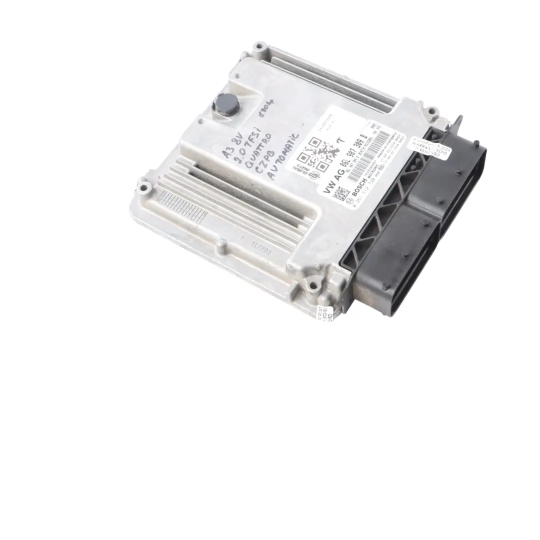 Audi A3 8V 2.0 TFSI Quattro CZPB 190HP Engine Control ECU 06L907309B Automatic