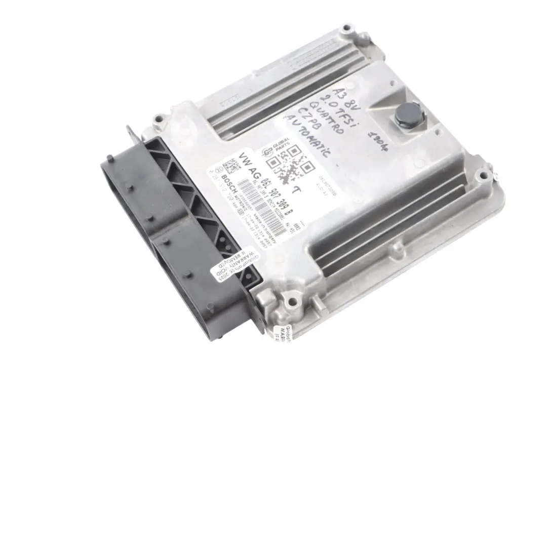 Audi A3 8V 2.0 TFSI Quattro CZPB 190HP Engine Control ECU 06L907309B Automatic