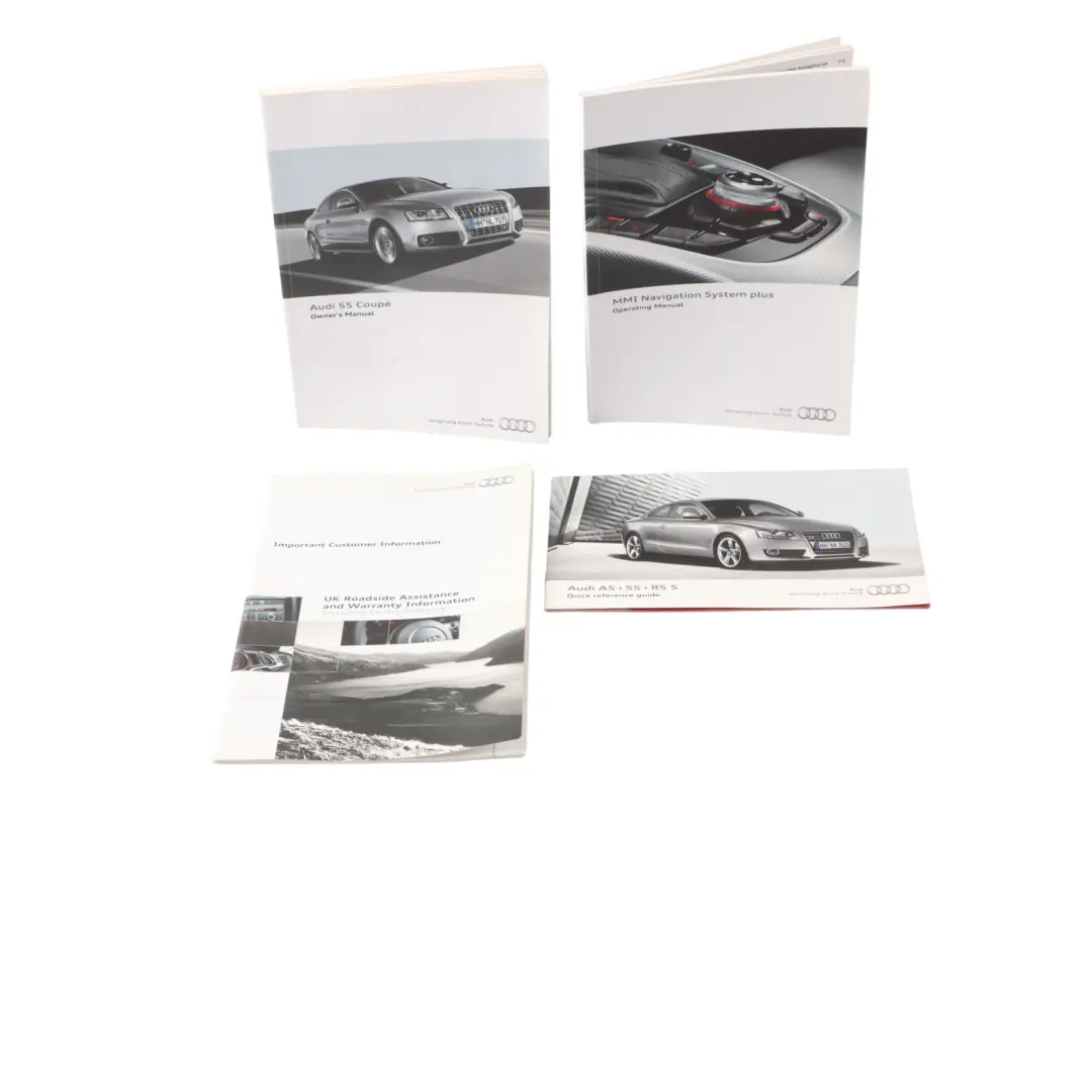 Audi A5 8T Owner's Handbook Manual Service Booklet Pouch Case Wallet Set