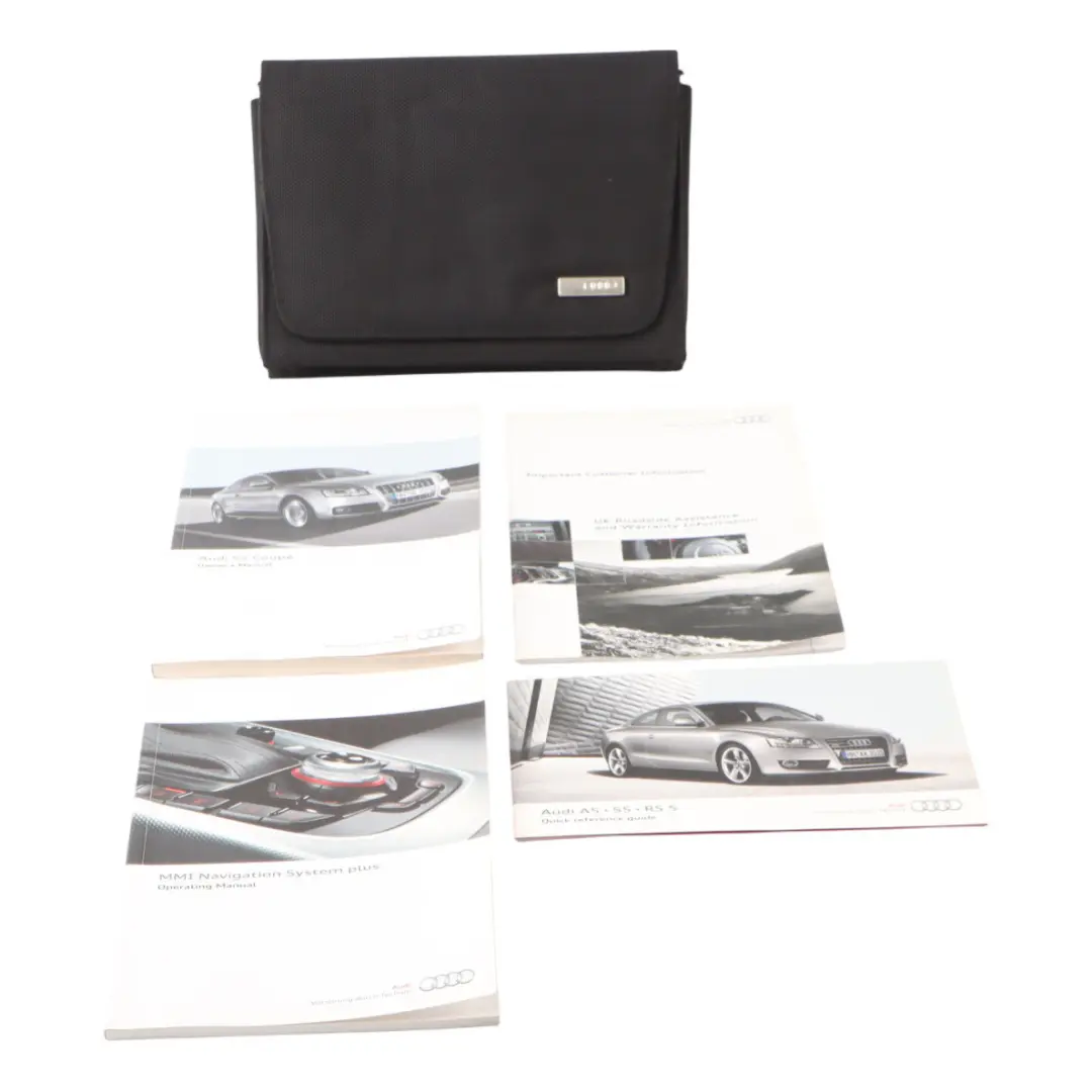 Audi A5 8T Owner's Handbook Manual Service Booklet Pouch Case Wallet Set