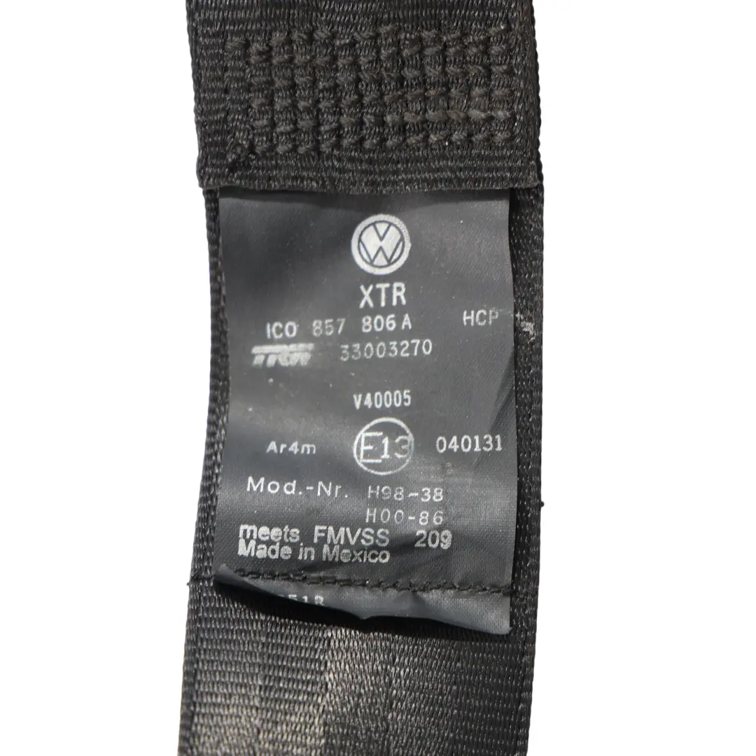 VW Volkswagen New Beetle Tylny Prawy Pas Bezpieczeństwa 1C0857806A