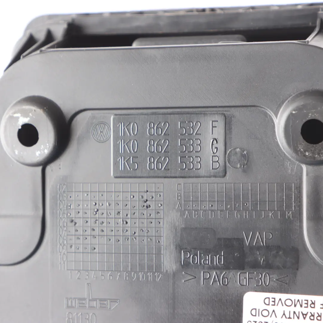 VW Volkswagen Golf 5 Rear Cup Holder Bracket Mount Panel 1K0862532F