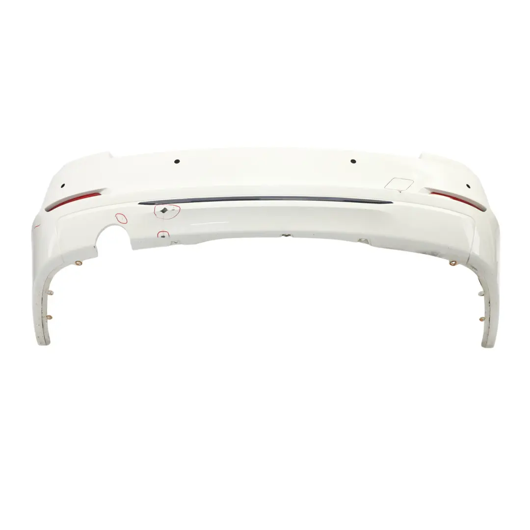 BMW F30 Rear Bumper Trim Panel PDC Covering Alpinweiss Alpine White 3 - 300