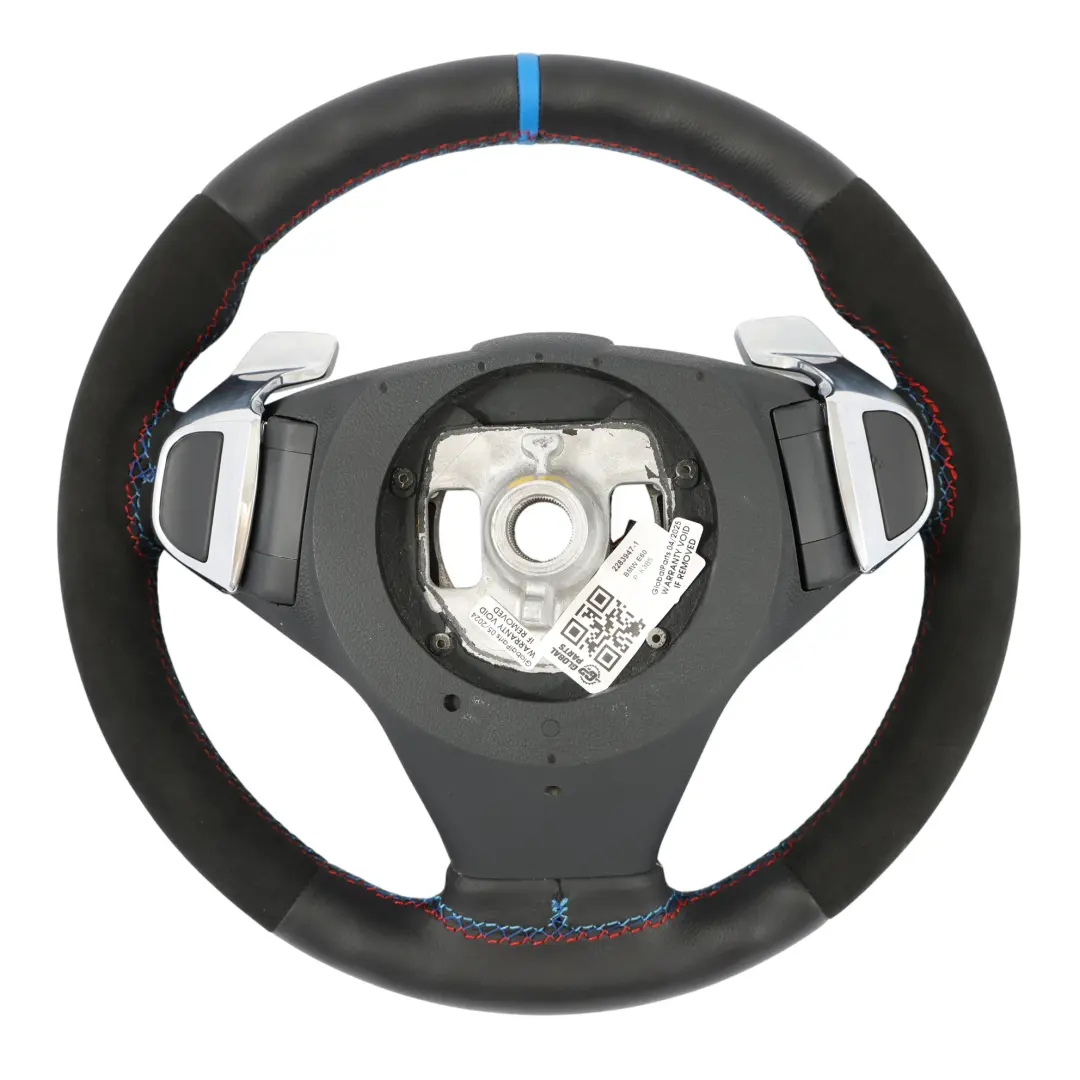 BMW E60 E61 E63 E64 LCI NEUES Schwarz Leder M Sportlenkrad Lenkrad Schaltwippen