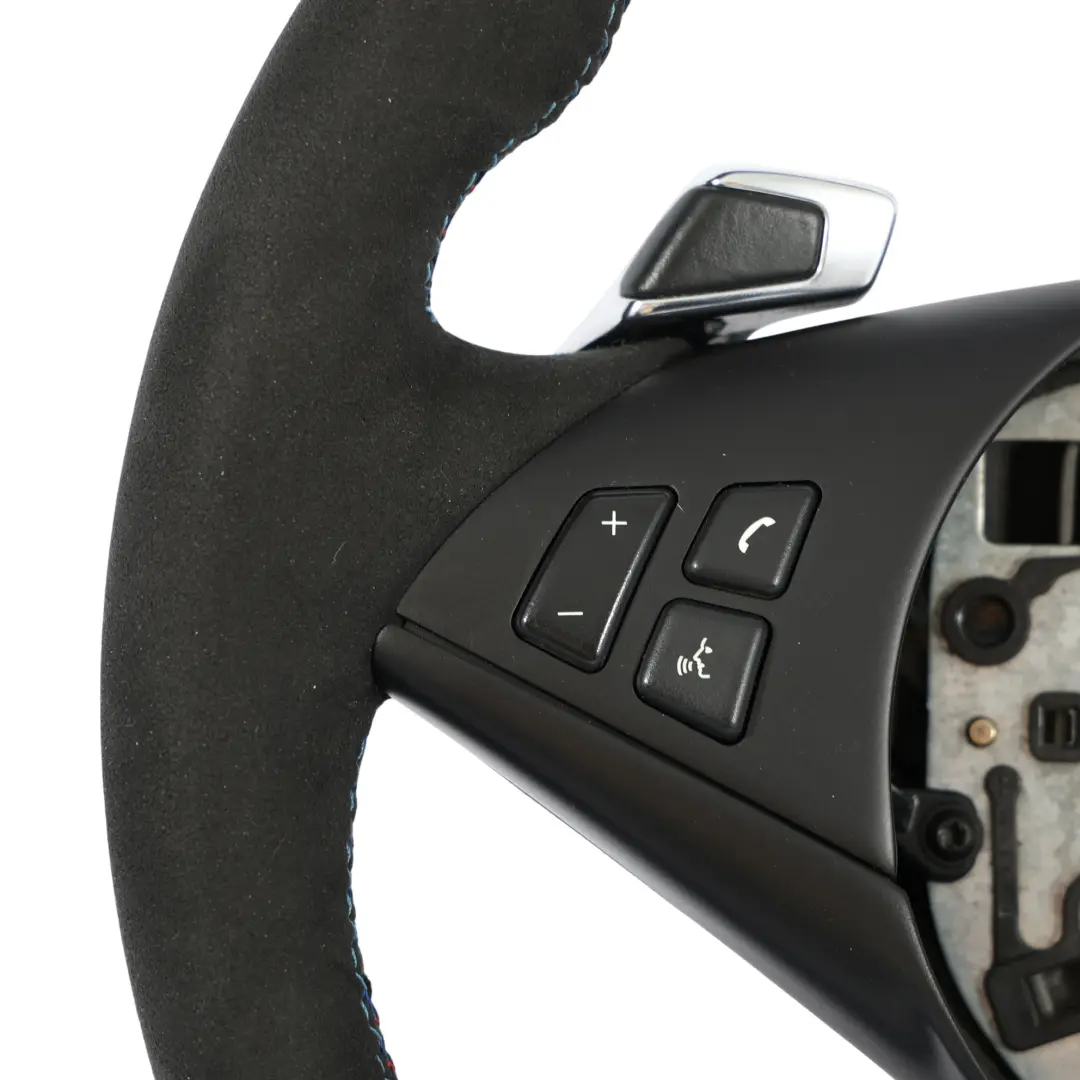 BMW E60 E61 E63 E64 LCI NEUES Schwarz Leder M Sportlenkrad Lenkrad Schaltwippen