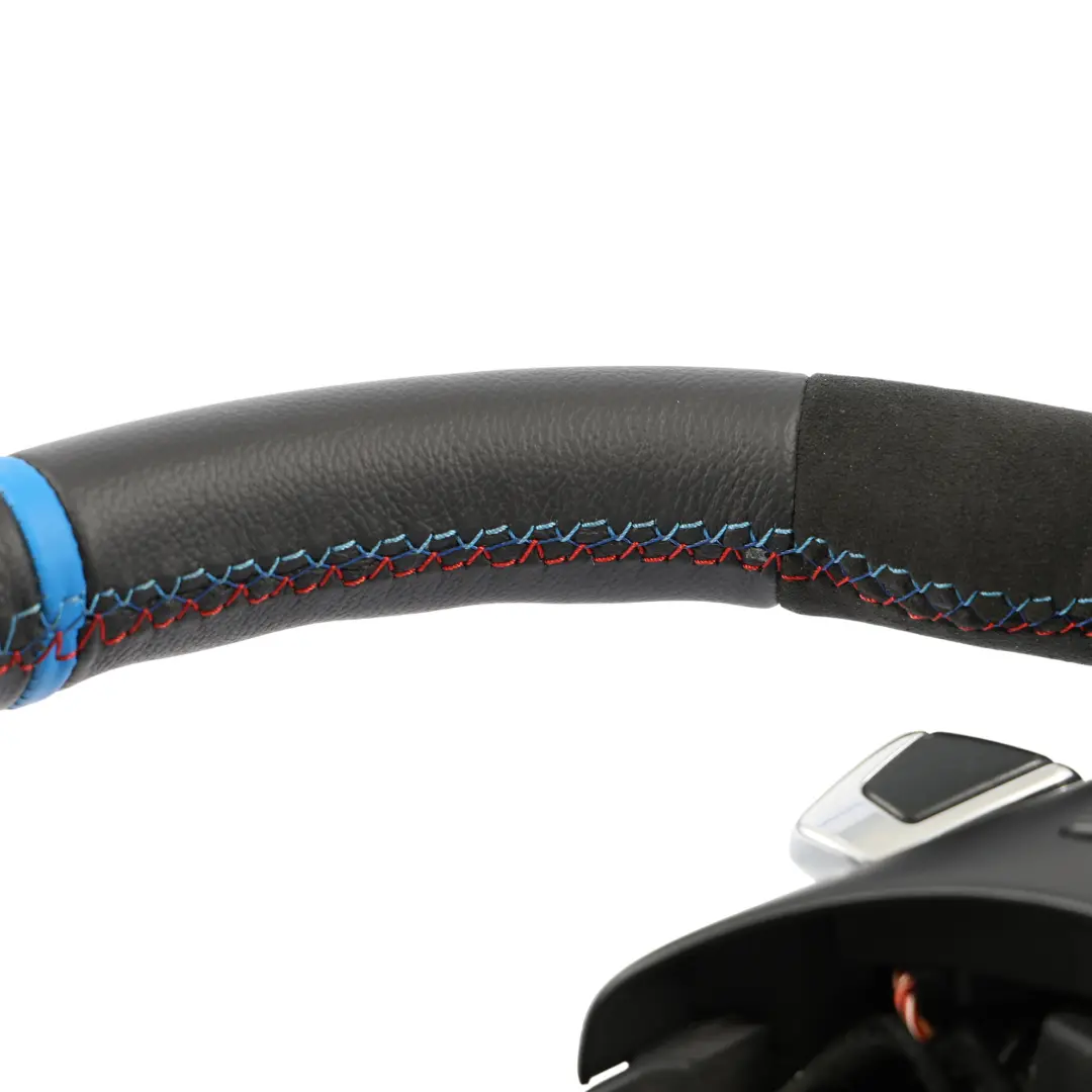 BMW E60 E61 E63 E64 LCI NEUES Schwarz Leder M Sportlenkrad Lenkrad Schaltwippen