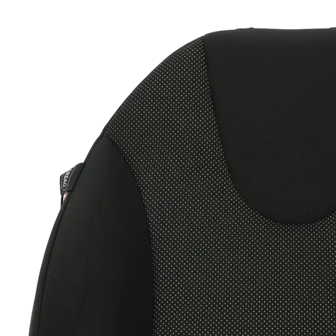 Seat Backrest Mini R55 R56 R57 Front Right O/S Basic Cover Cloth Fabric Black