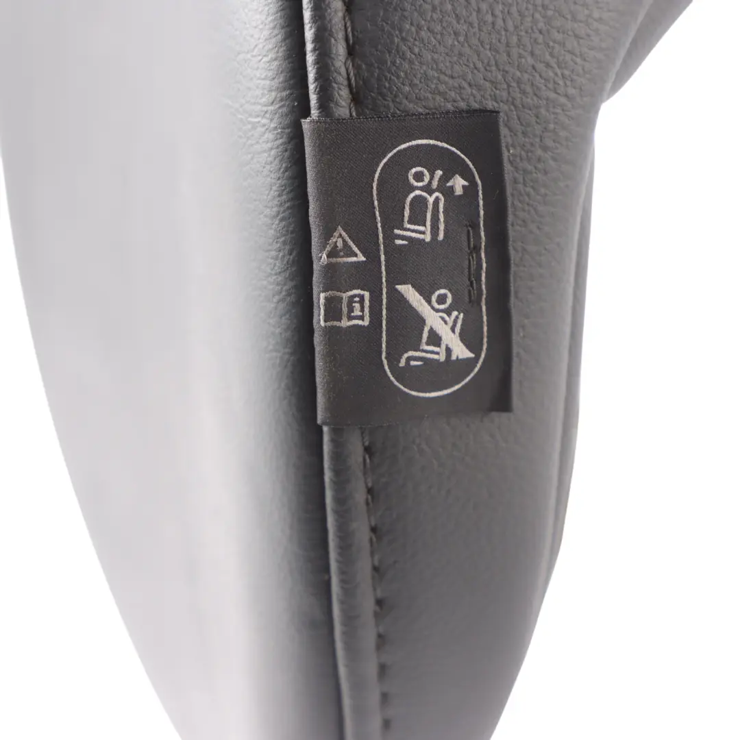 Mini R57 Convertible Seat Headrest Rear Left Right N/O/S Leather Carbon Black