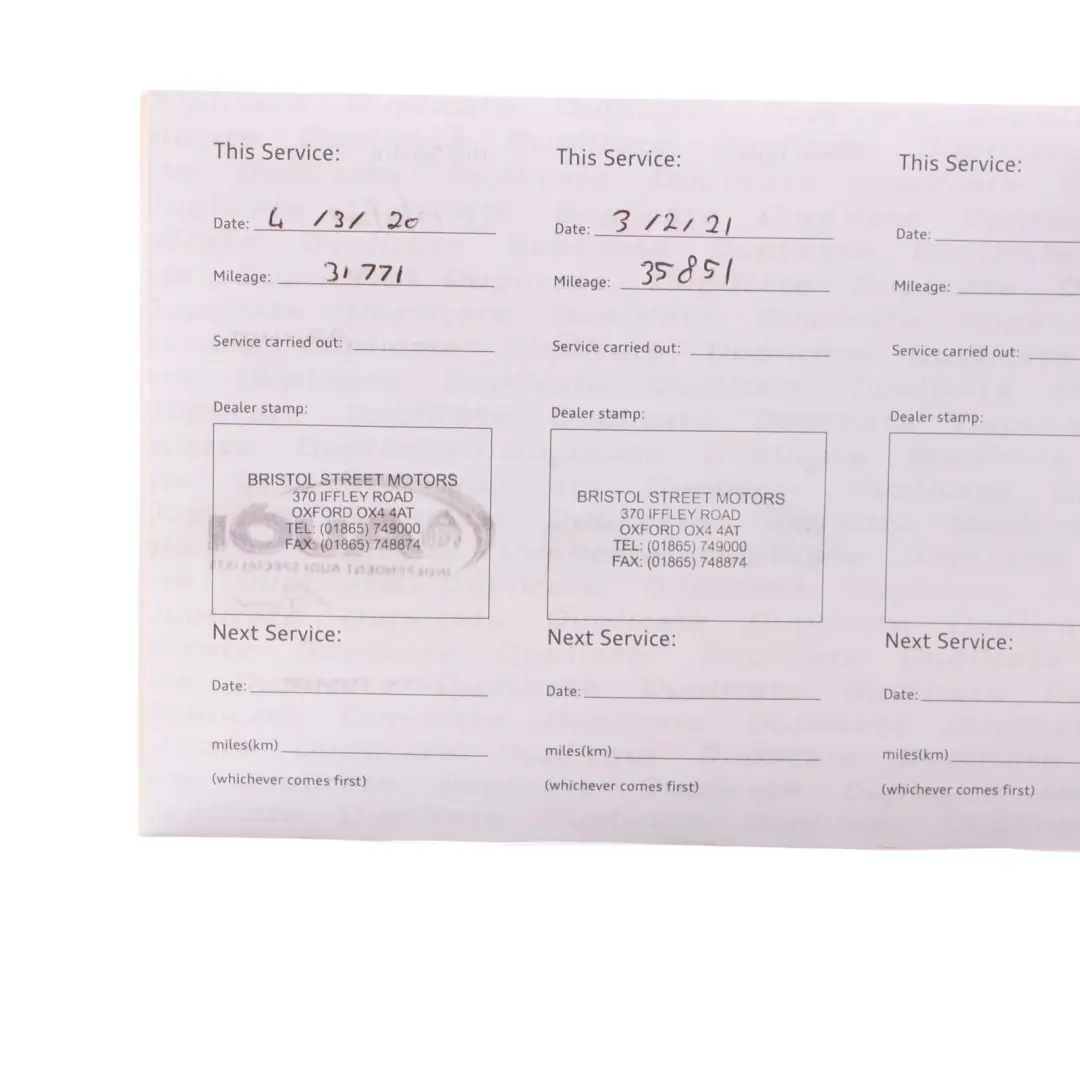 Audi A4 B8 Owner's Handbook Instruction Book Set Wallet Case Pouch 2915618K220