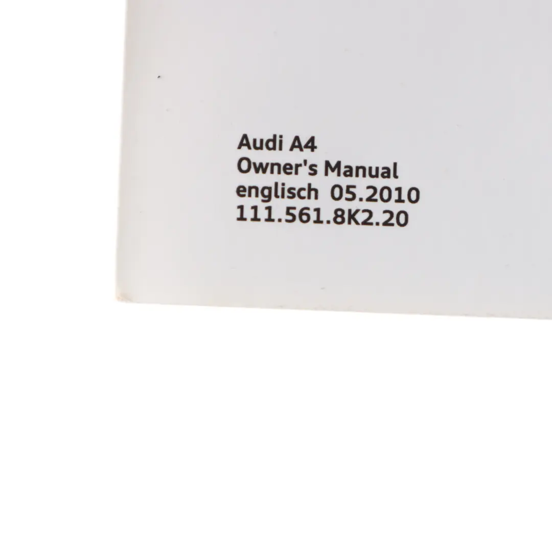 Audi A4 B8 Owner's Handbook Instruction Book Set Wallet Case Pouch 2915618K220