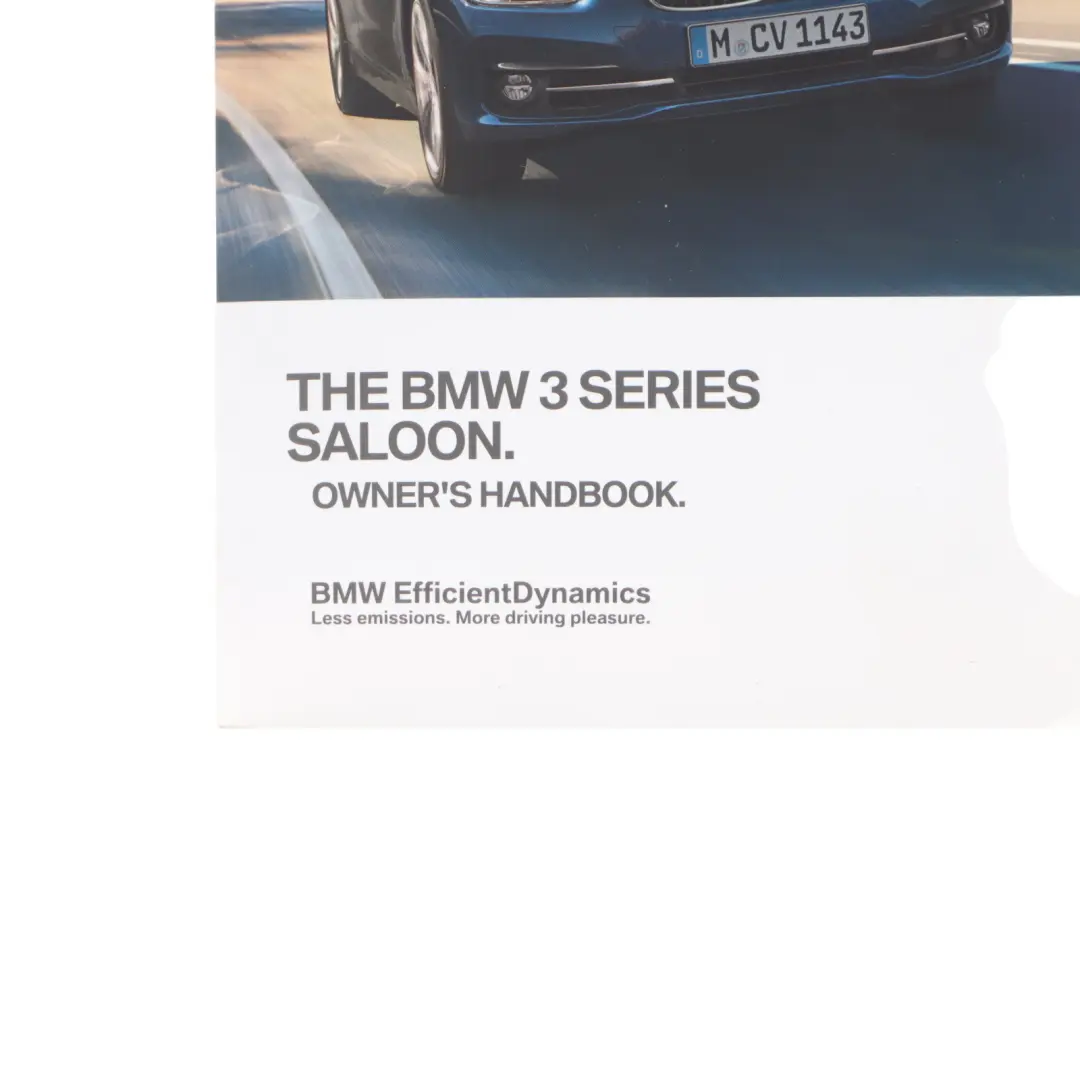 BMW F30 Owner's Handbook Booklet Instructions Pouch Case Wallet