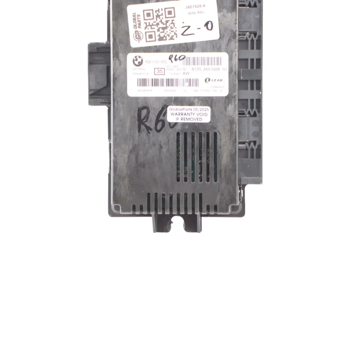 Mini Cooper R60 Footwell Light Module High EKS ECU LEAR PL3 FRM3R 3457428