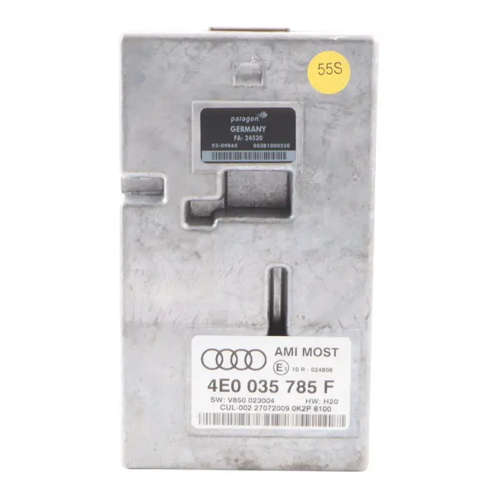 Audi S4 B8 MMI Multimedia AMI Interface Music Control Module Unit 4E0035785F