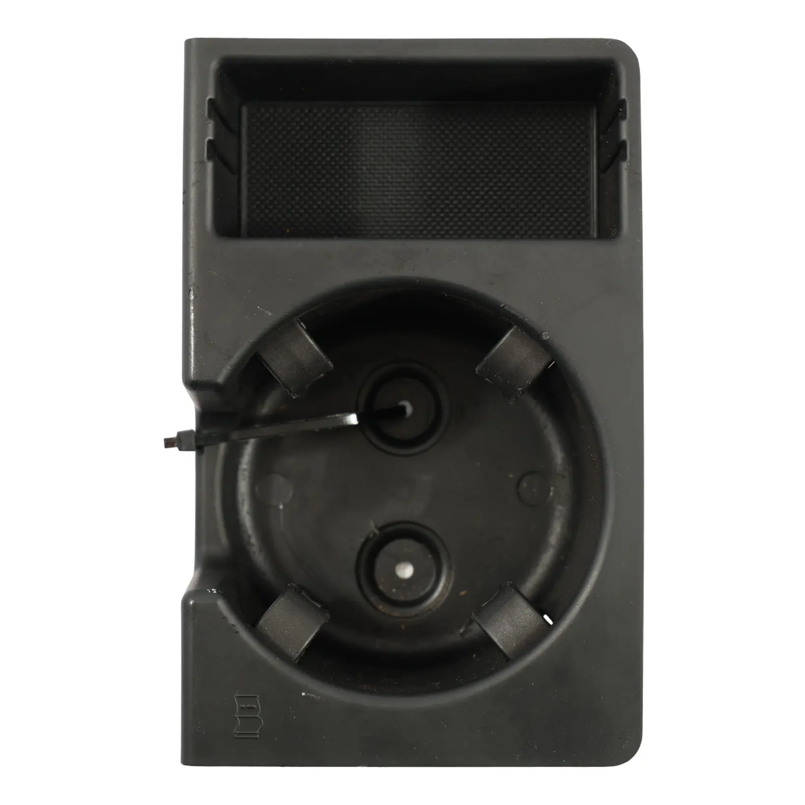 Audi A6 C6 4F Black Centre Console Cup Holder and Rubber Inserts 4F2862534B