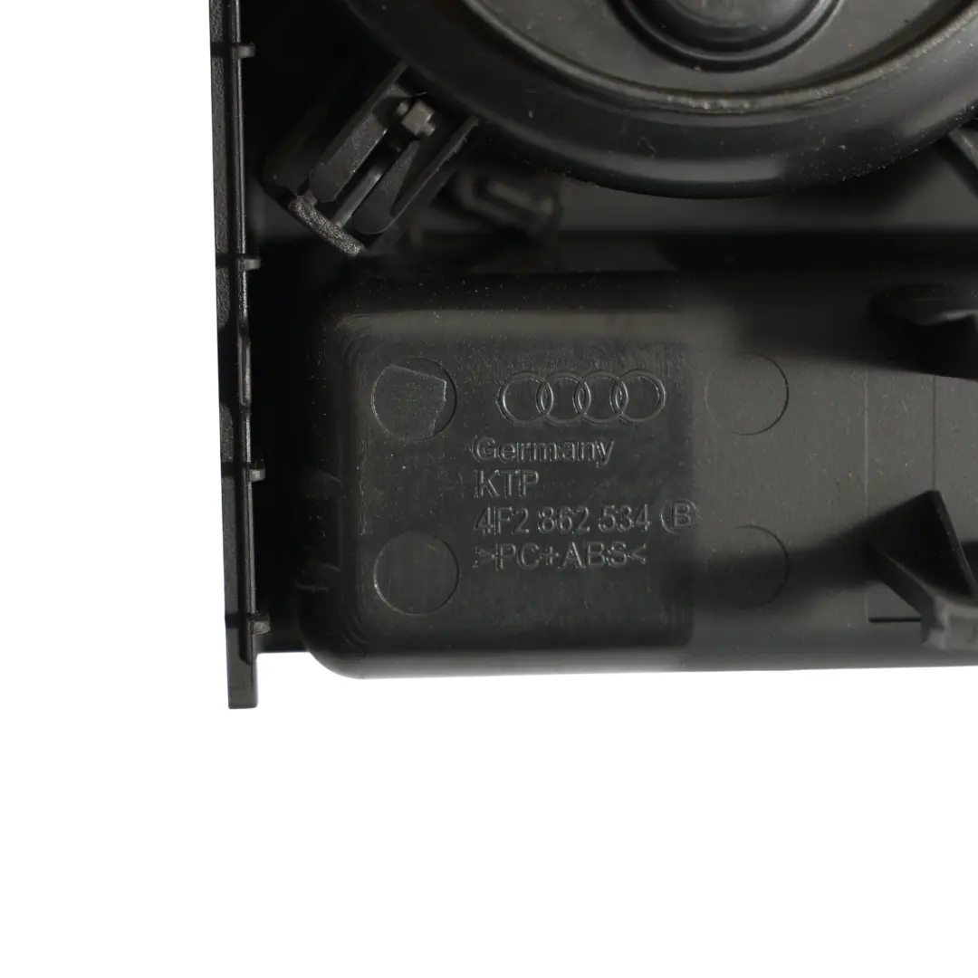 Audi A6 C6 4F Black Centre Console Cup Holder and Rubber Inserts 4F2862534B