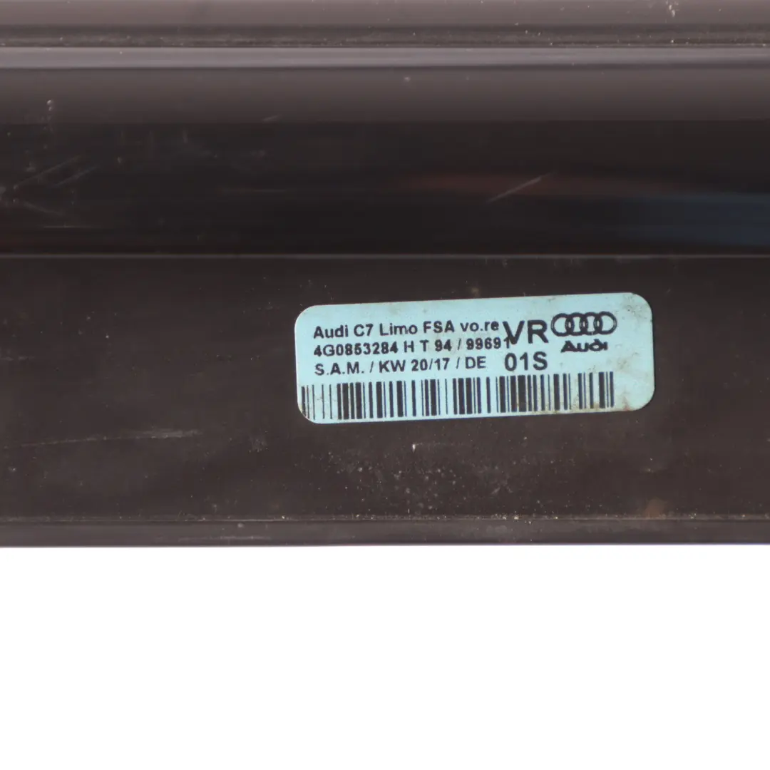 Audi A6 C7 Door Seal Moulding Strip Cover Front Right O/S 4G0853284H Black