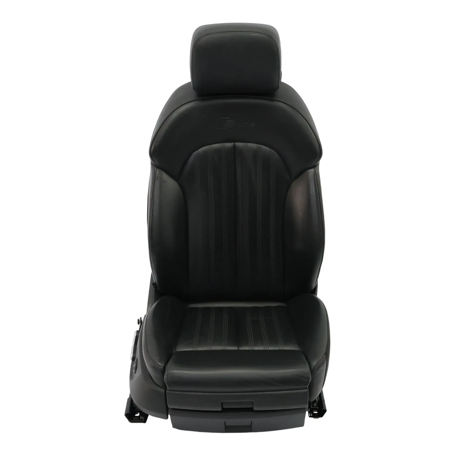 Audi A6 C7 Front Sport Seat S-Line Heated Memory Right O/S Leather Soul Black