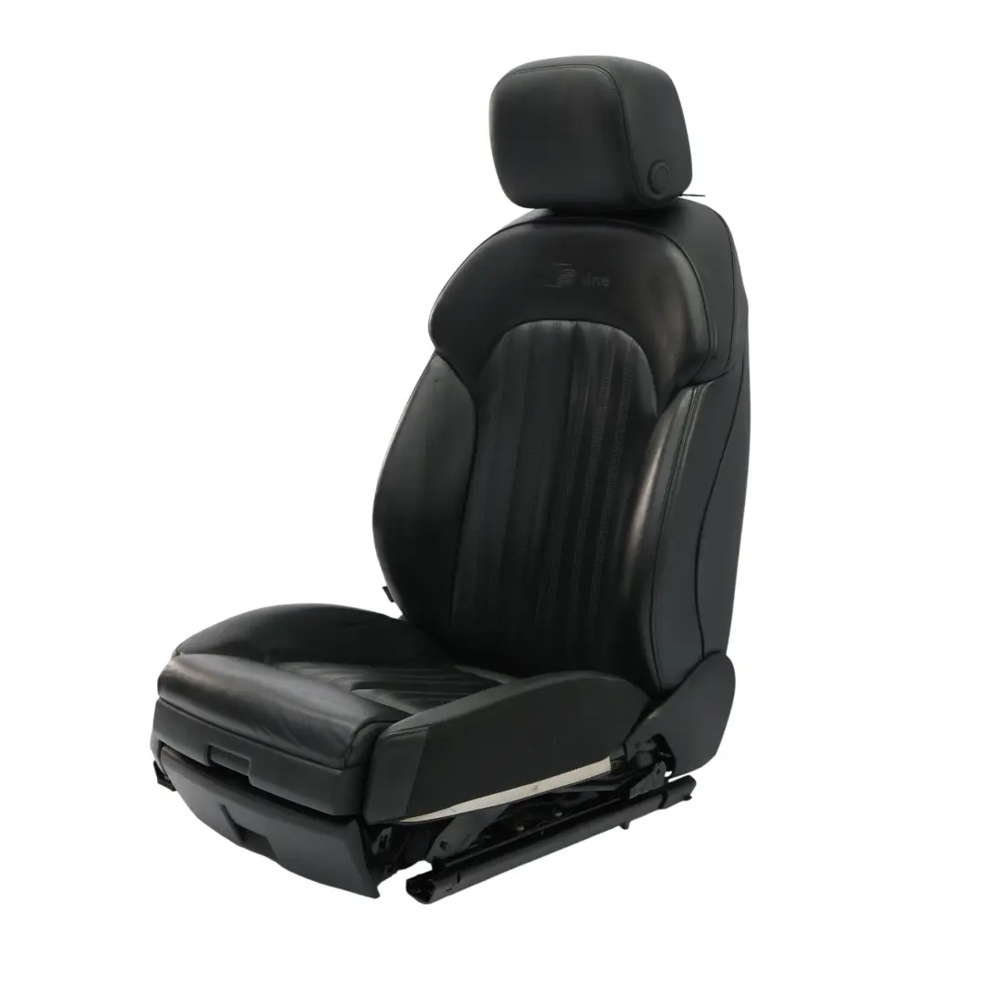Audi A6 C7 Front Sport Seat S-Line Heated Memory Right O/S Leather Soul Black