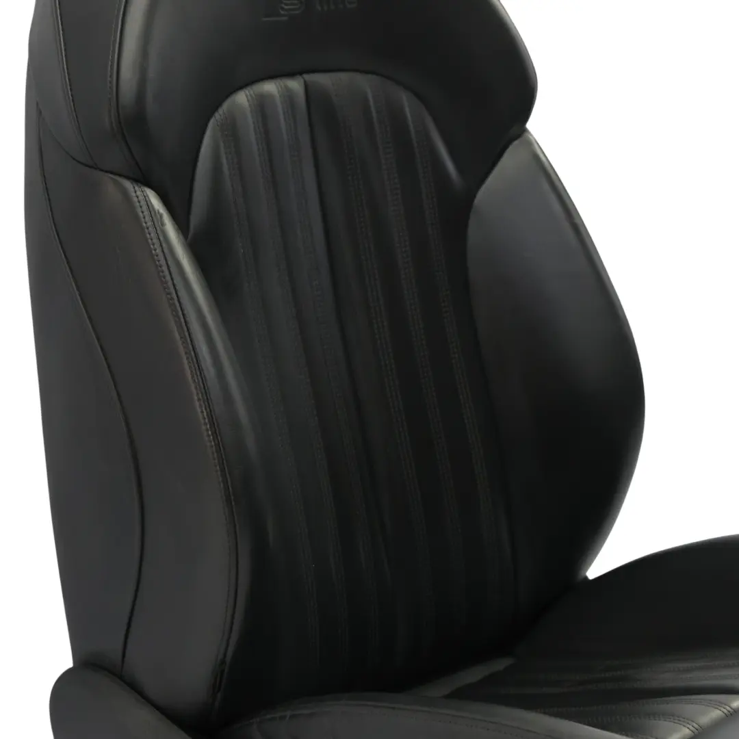 Audi A6 C7 Front Sport Seat S-Line Heated Memory Right O/S Leather Soul Black