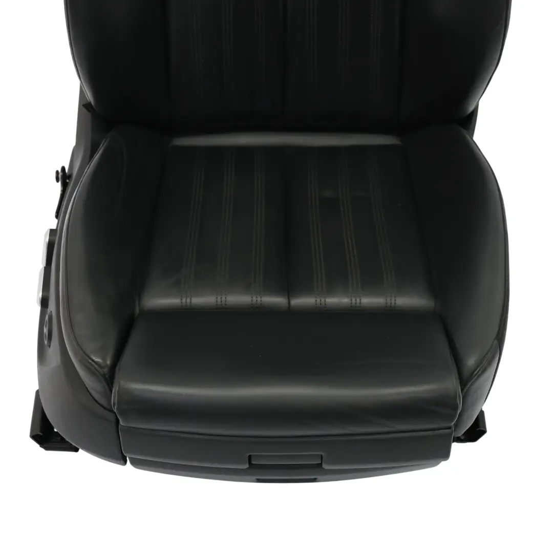 Audi A6 C7 Front Sport Seat S-Line Heated Memory Right O/S Leather Soul Black