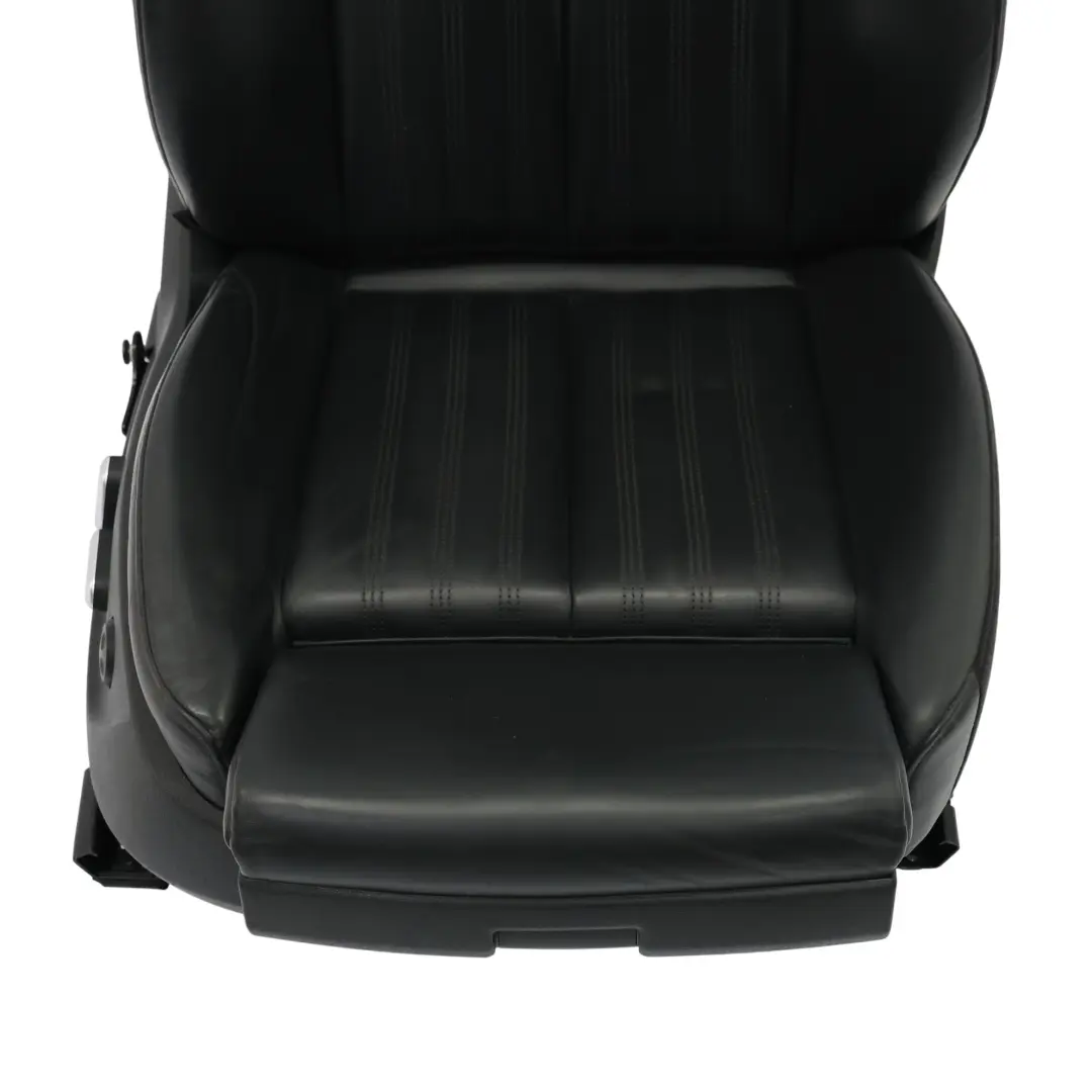 Audi A6 C7 Front Sport Seat S-Line Heated Memory Right O/S Leather Soul Black
