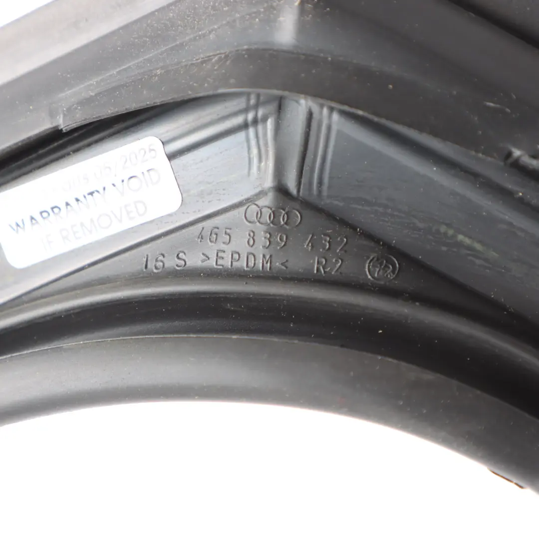 Audi A6 C7 Door Window Seal Rear Right O/S Guide Frame Cover 4G5839432