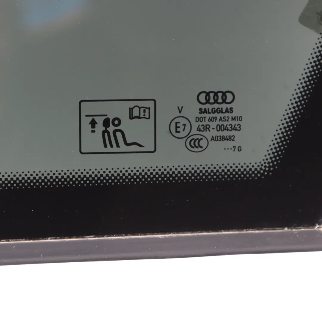 Audi A6 C7 Rear Quarter Window Triangle Glass Right O/S Glass AS2 4G5845298A