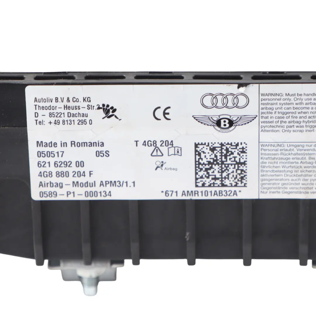 Audi A6 C7 Dashboard Air Module Passenger Side 4G8880204F