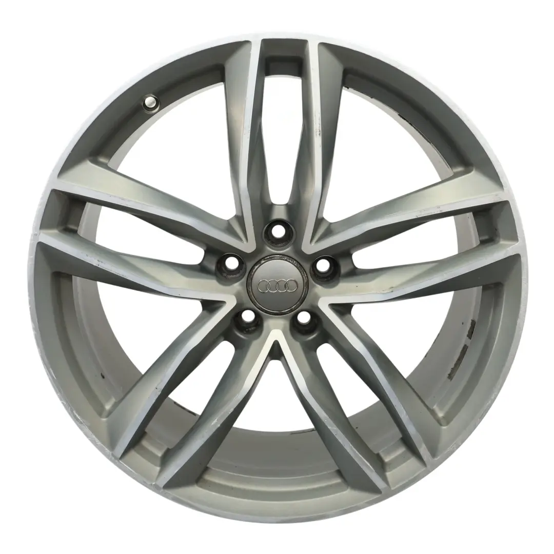 Audi A6 C7 4G Silver Wheel Alloy Rim 20" 8.5J ET:43 Double Star Spoke 4G9601025N