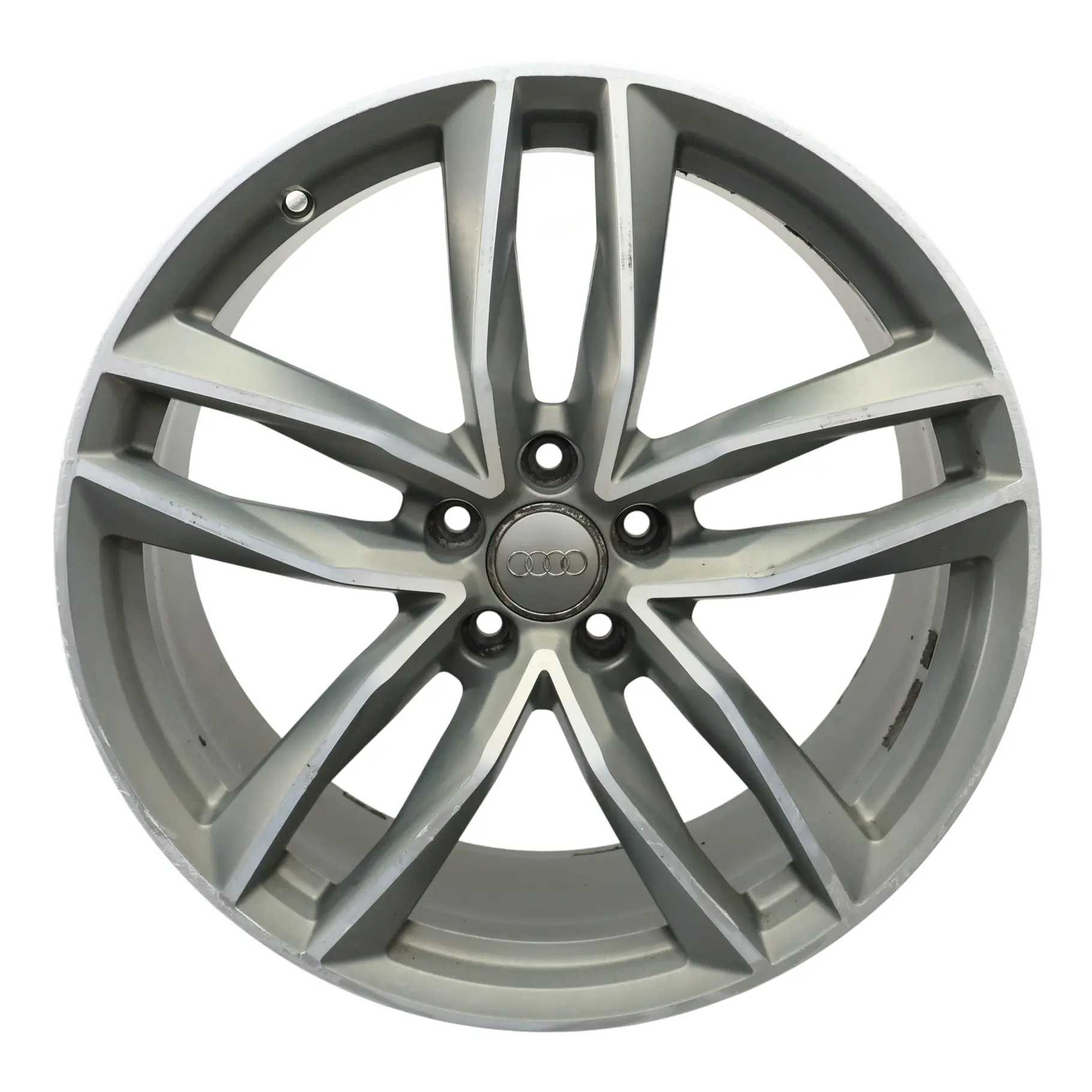 Audi A6 C7 4G Silver Wheel Alloy Rim 20" 8.5J ET:43 Double Star Spoke 4G9601025N
