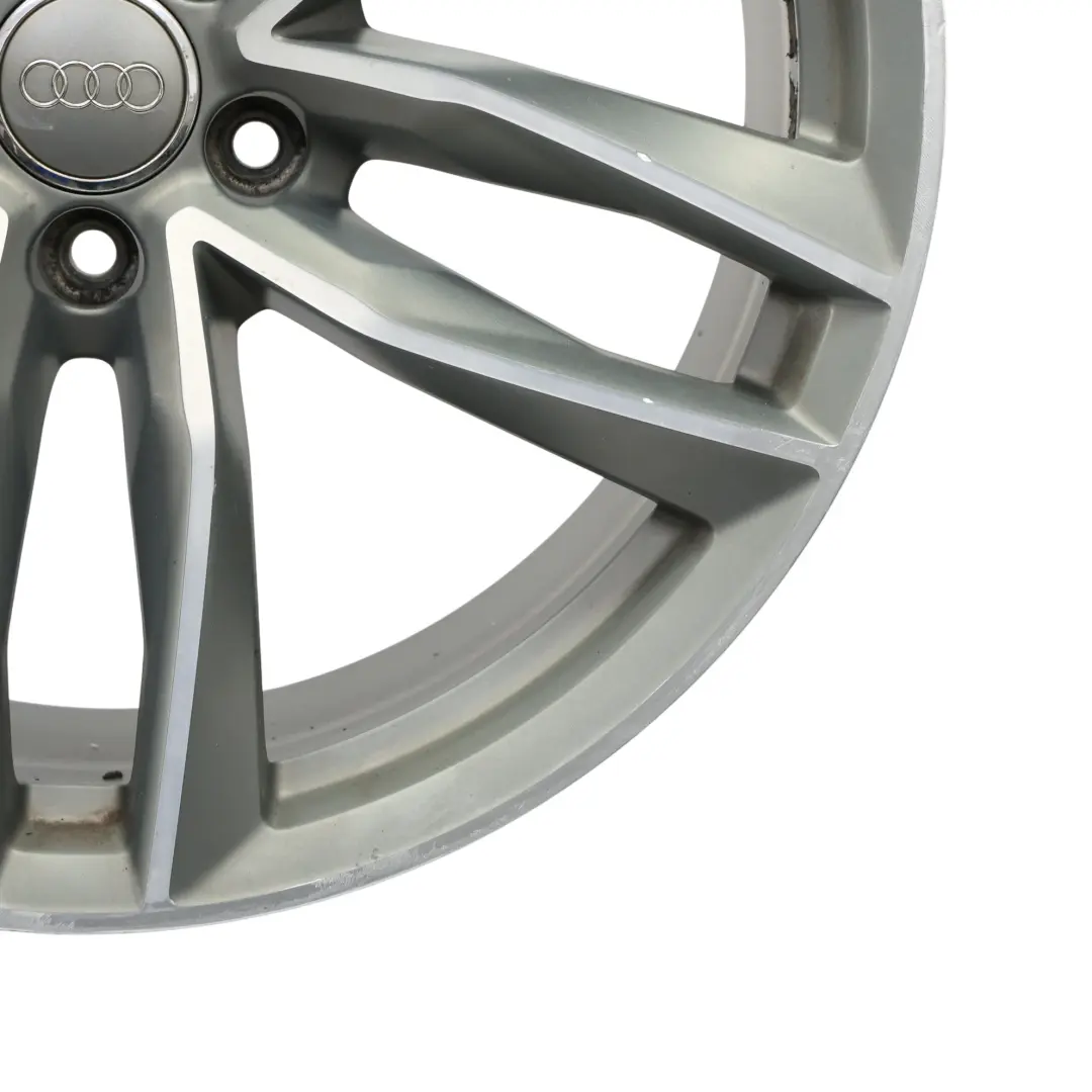 Audi A6 C7 4G Silver Wheel Alloy Rim 20" 8.5J ET:43 Double Star Spoke 4G9601025N