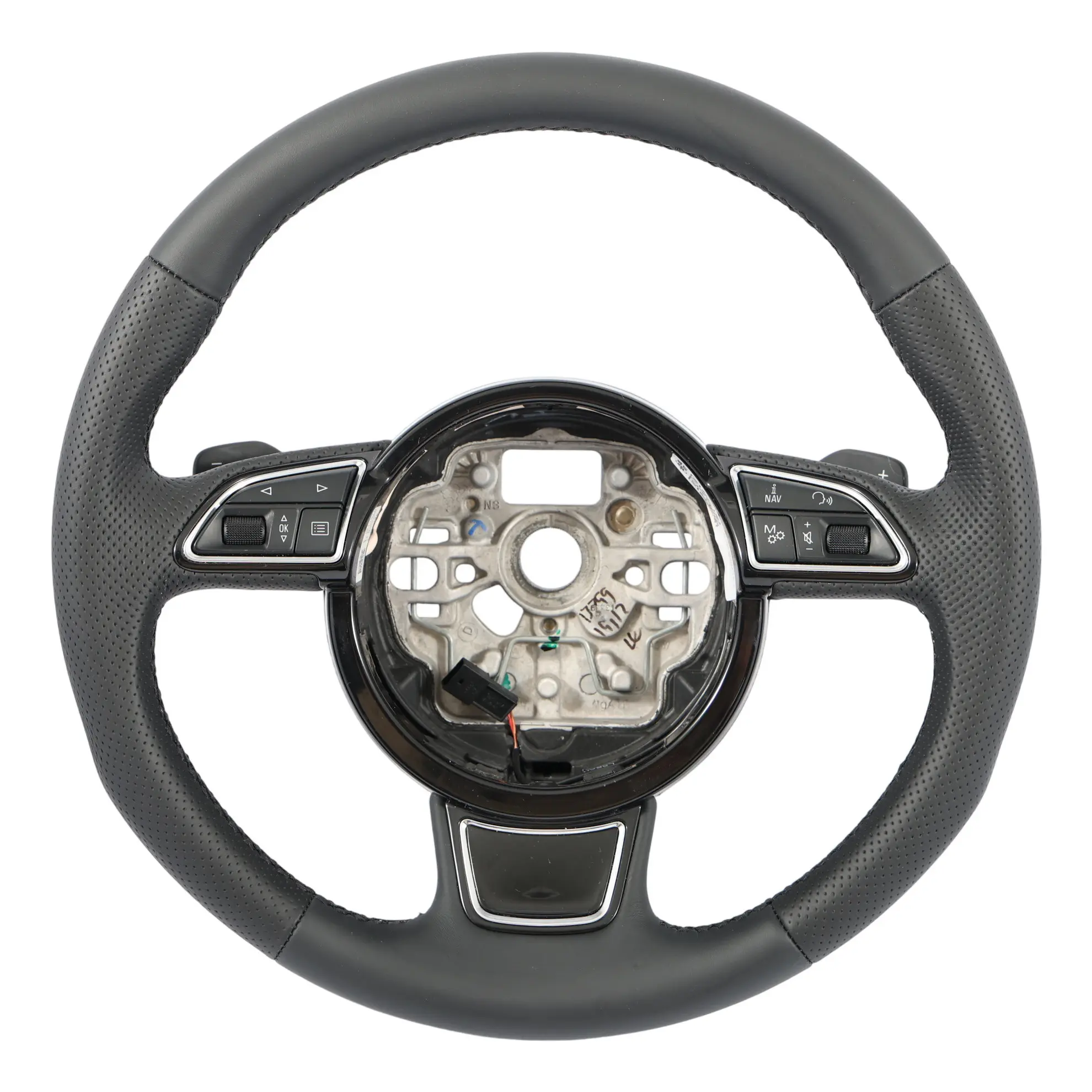 Audi A8 D4 NEW Black Leather Steering Wheel Paddle Shift 4H0419091AE