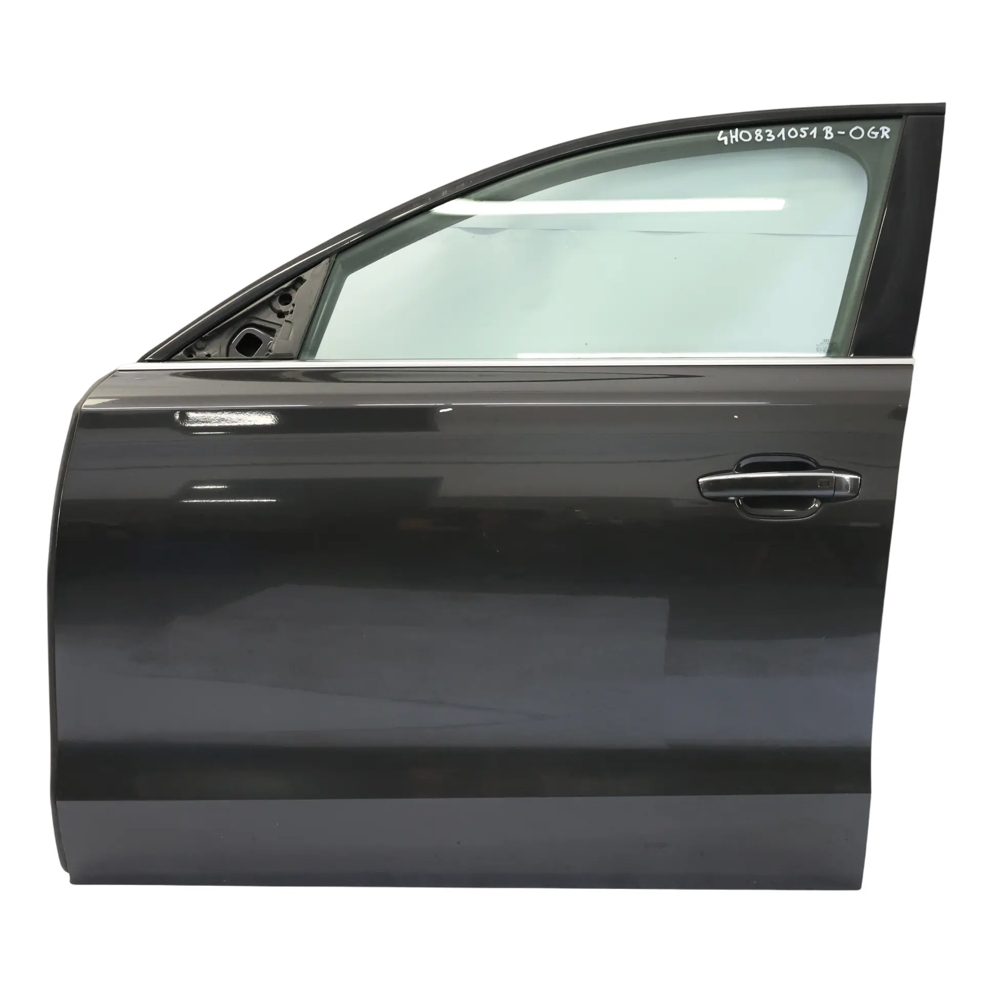 Audi A8 D4 Door Front Left N/S Covering Panel Oolong Grey Metallic - X7U